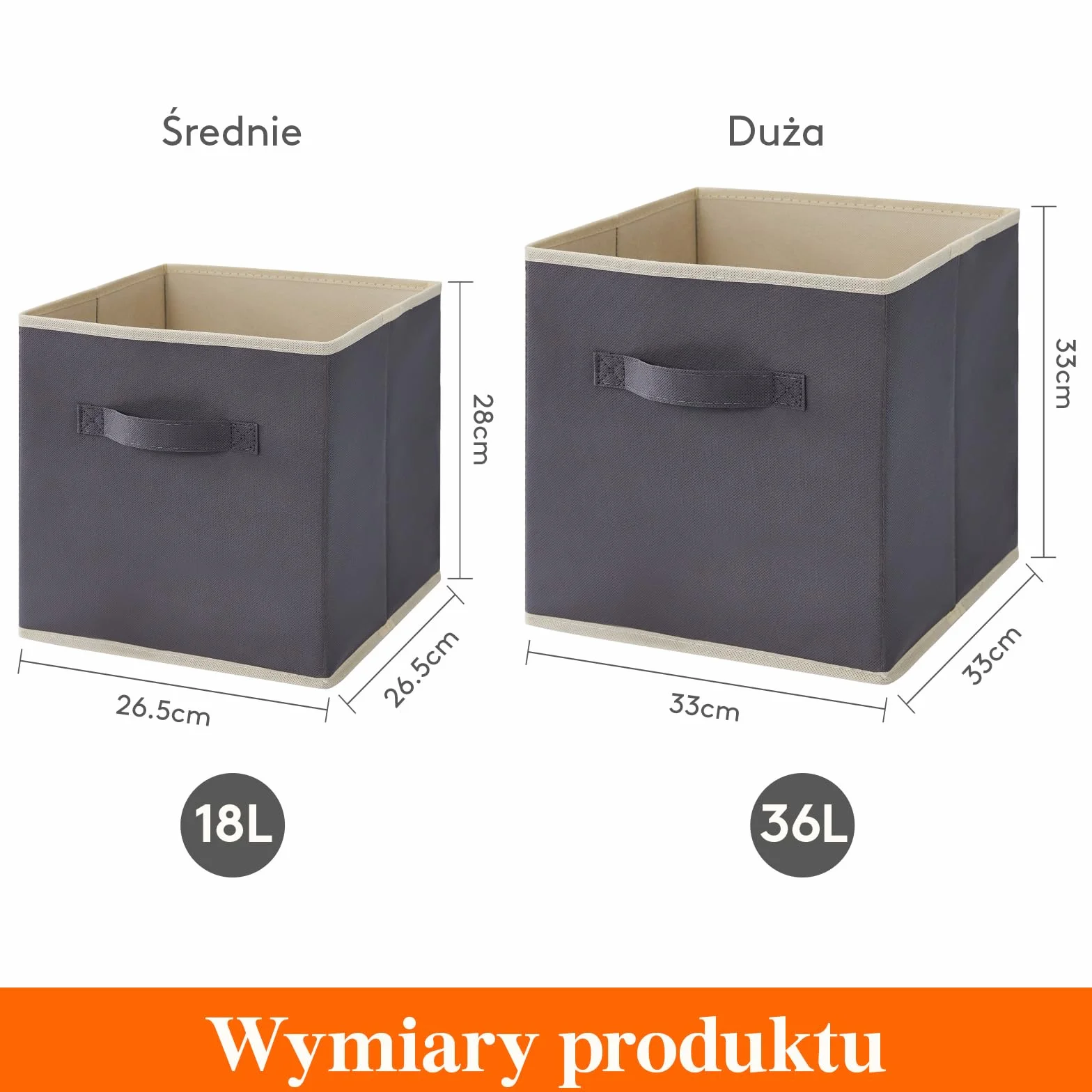Lifewit 11-calowy pojemnik magazynowy kostki, zestaw 8 szt., szary