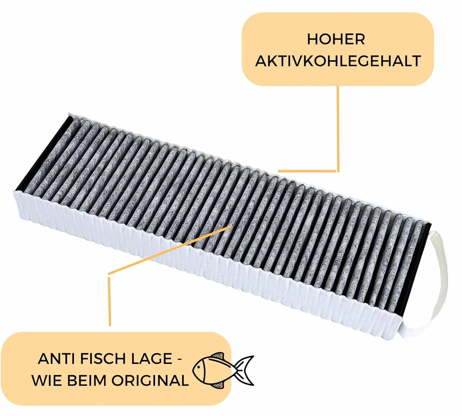 Kompatybilny filtr zamienny do Bora Pure – kompatybilny z PUAKF, Puru, Pure X – filtr z węglem aktywnym z powłoką zapobiegającą rybom – Made in Germany