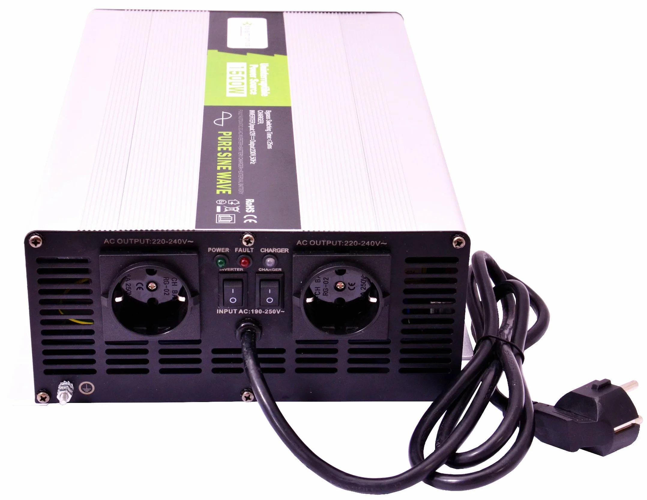 Transformator napięcia Sinus Ups 12V 1500/3000 Watów Falownik