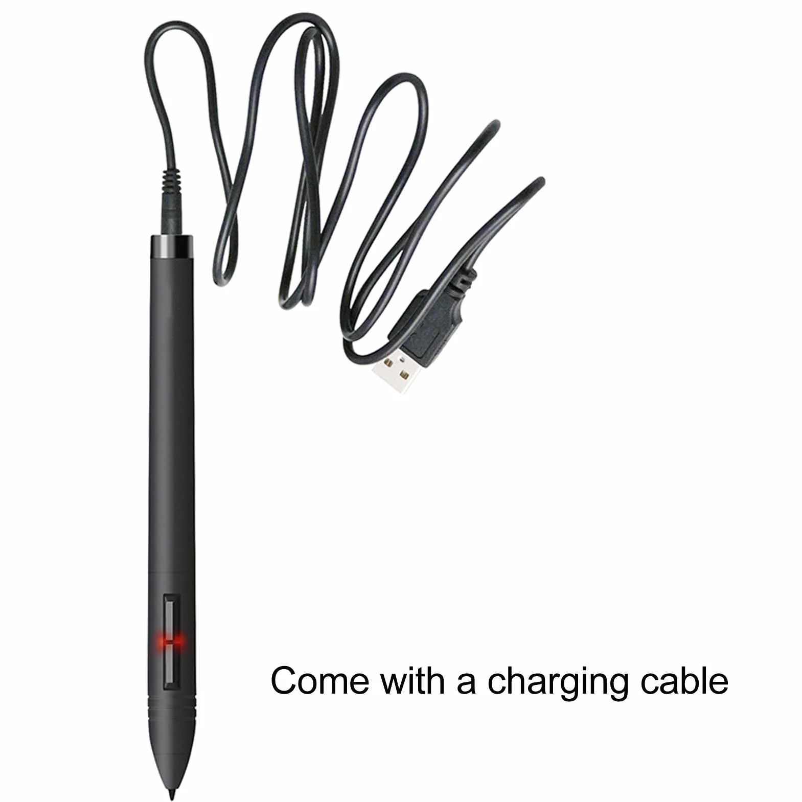 Rysik do Tabletu, 2 Konfigurowalne Przyciski Tablet z Ekranem Dotykowym Wbudowany Akumulator 80 MAh Nadaje Się do Huion NOWOŚĆ 1060PLUS 420