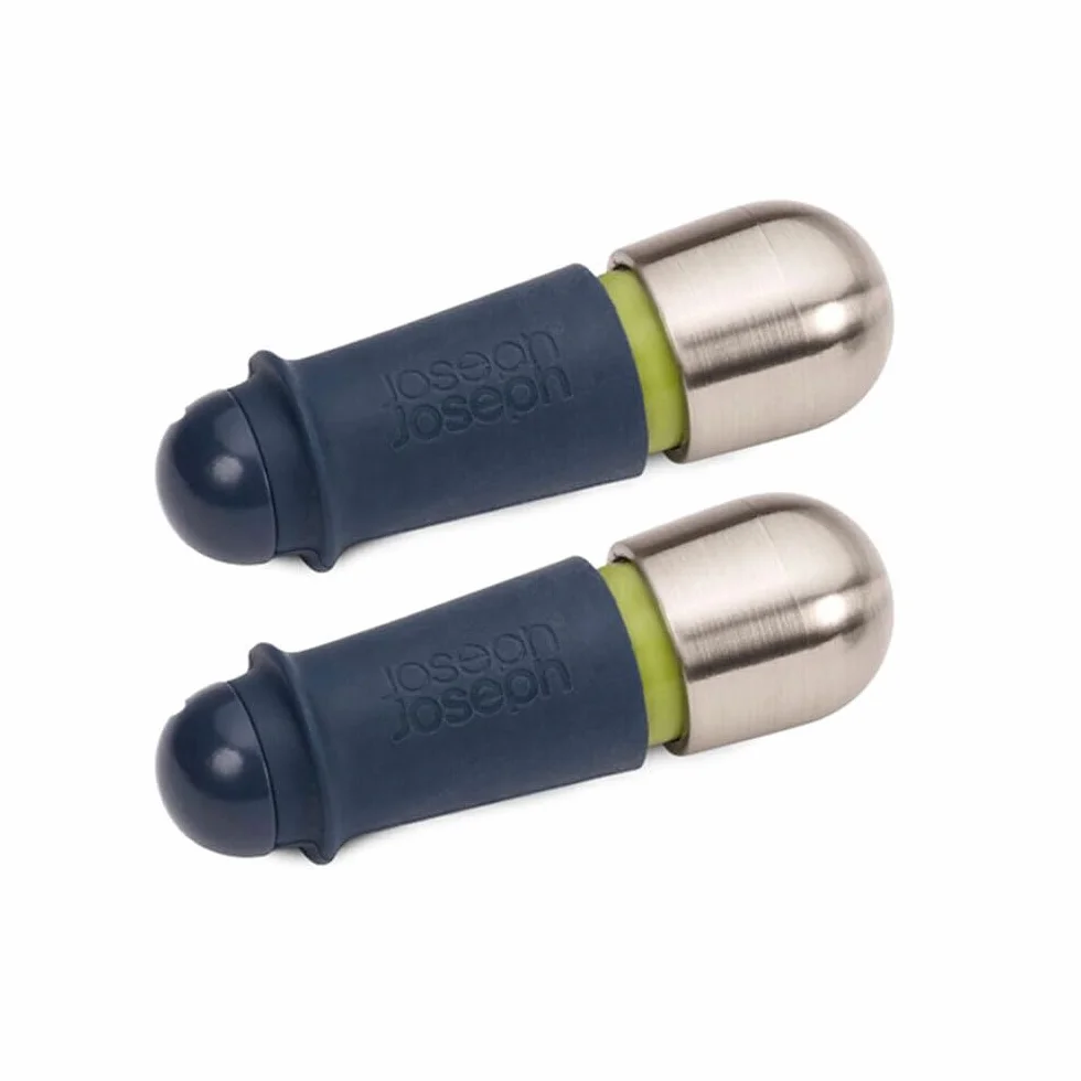 Joseph Joseph 20110 BarWise Twist-Lock zatyczki do wina, niebieskie, zestaw 2 szt
