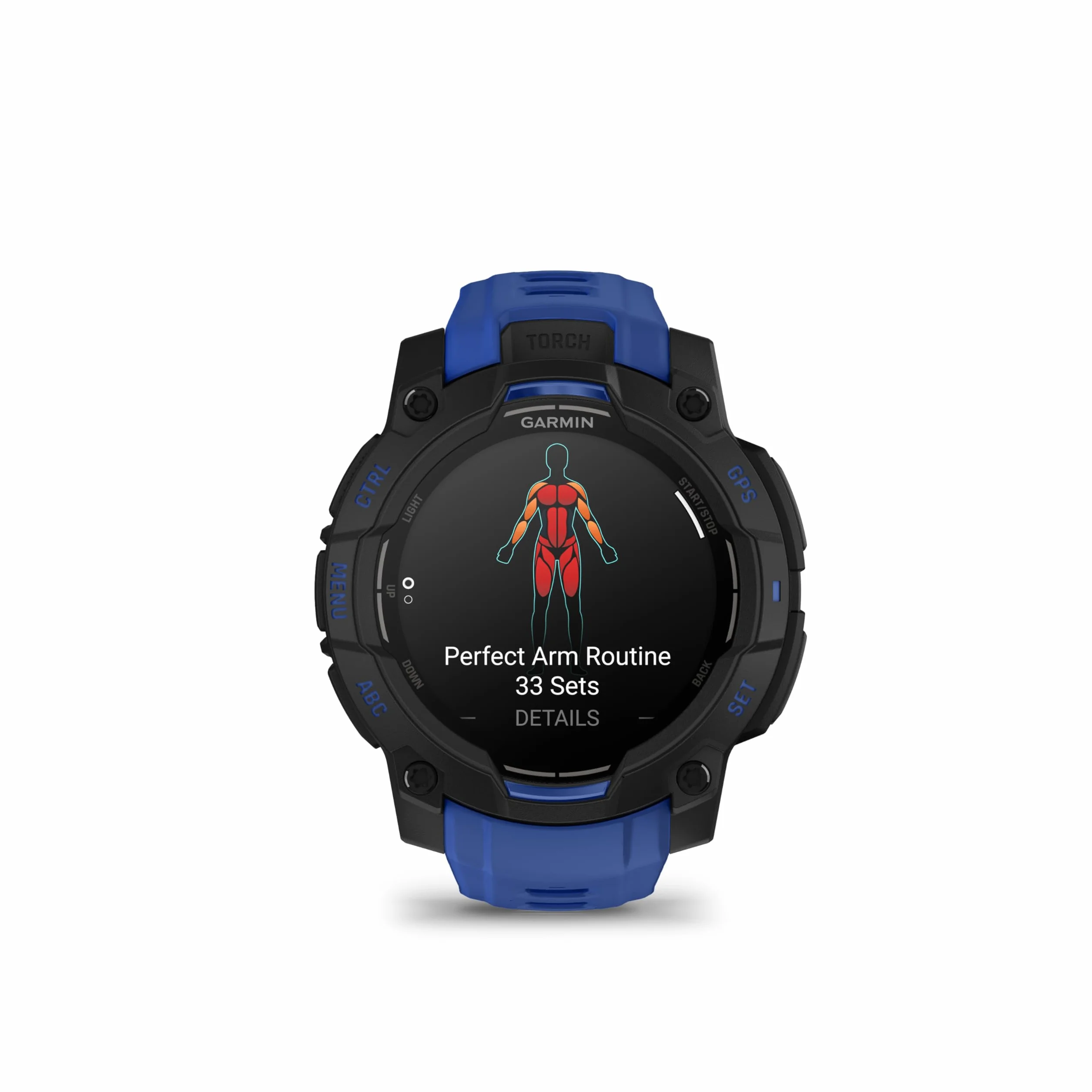 Instinct 3 Black/Bolt Blue 45mm