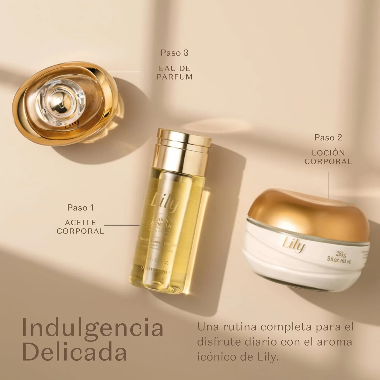 O Boticário Lily Zestaw Prezentowy Perfumy i Pielęgnacja Skóry z 3 Produktami | Krem Nawilżający Ciało, Perfumowany Olejek Do Ciała i Woda perfumowana