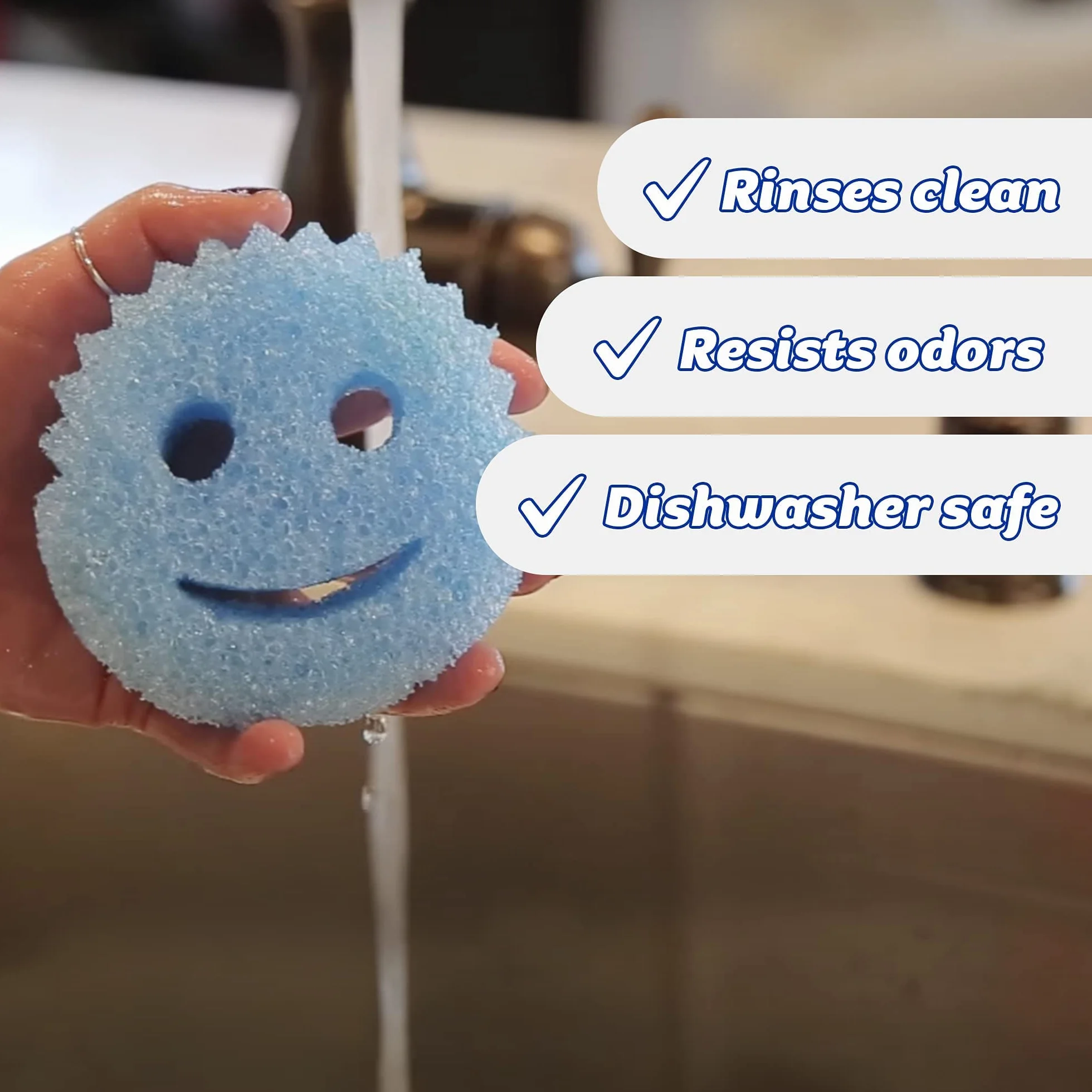 Scrub Daddy Sześć gąbek wielopak gąbki do mycia naczyń zestaw 6 sztuk