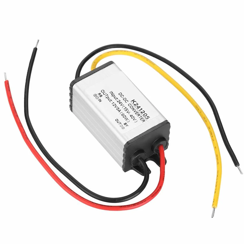 Zasilacz krokowy GYVRM-K241205 5A Przetwornica DC-DC Moduł konwertera mocy 24 V na 12 V