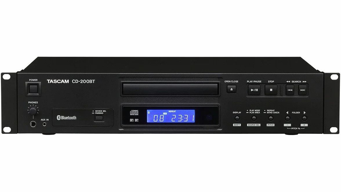 Tascam CD-200Bt odtwarzacz CD z odbiornikiem Bluetooth, czarny