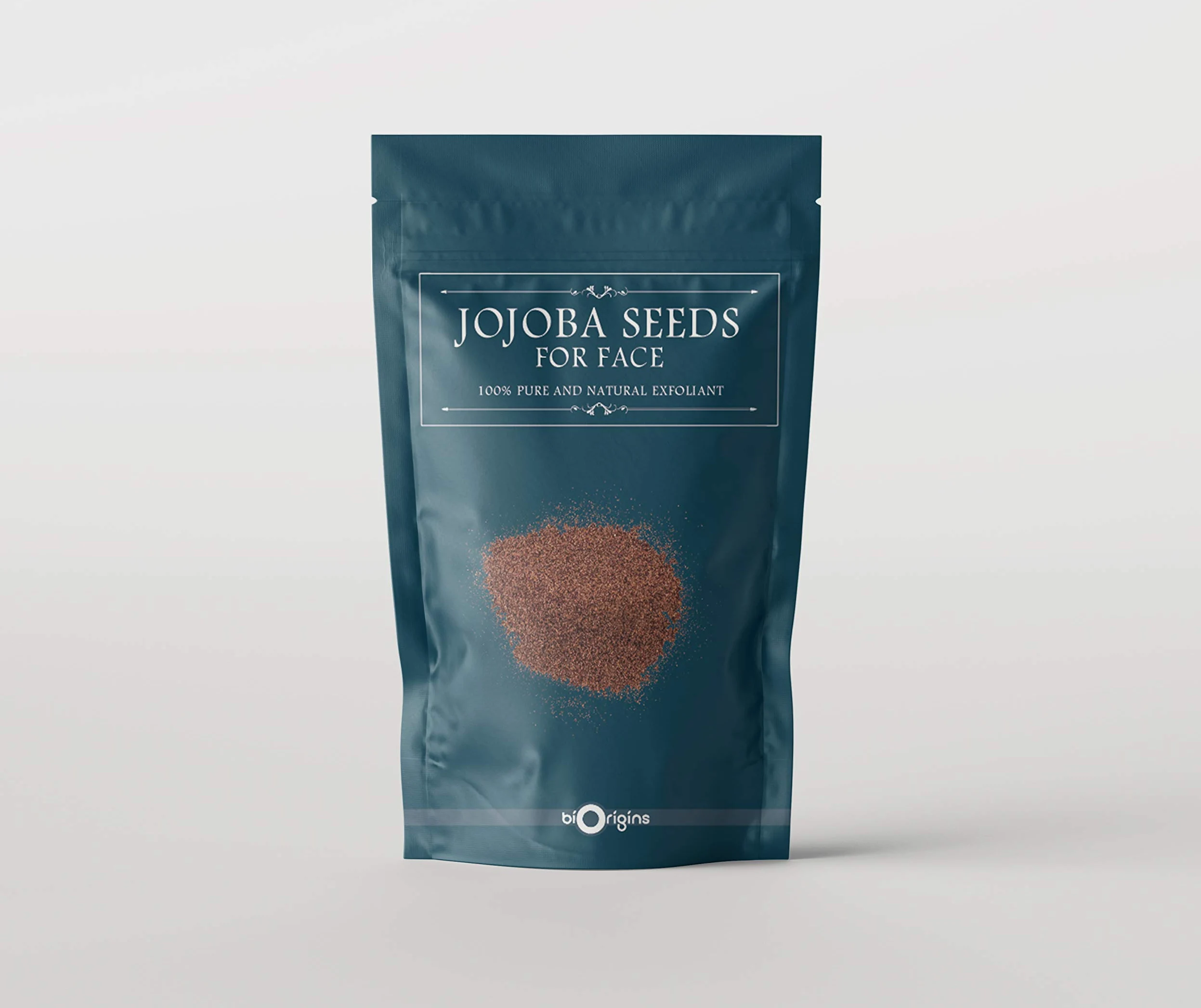 Mystic Moments | Puder do peelingu twarzy z nasion jojoba | 1Kg | Biodegradowalny puder z nasion Simmondsia chinensis do peelingów twarzy, środków myjących, balsamów i mydeł.