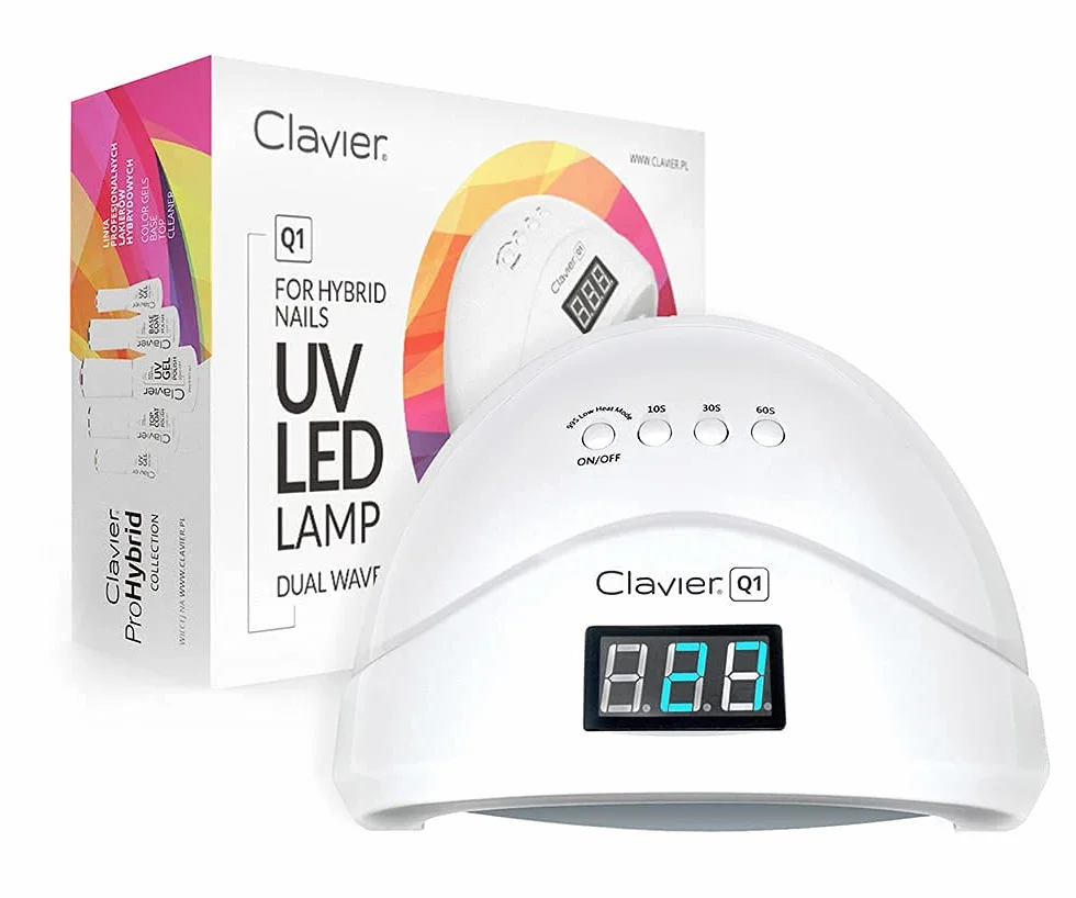 Lampa do paznokci Hybryd Żeli 48W z lustrzanym dnem Clavier Q1
