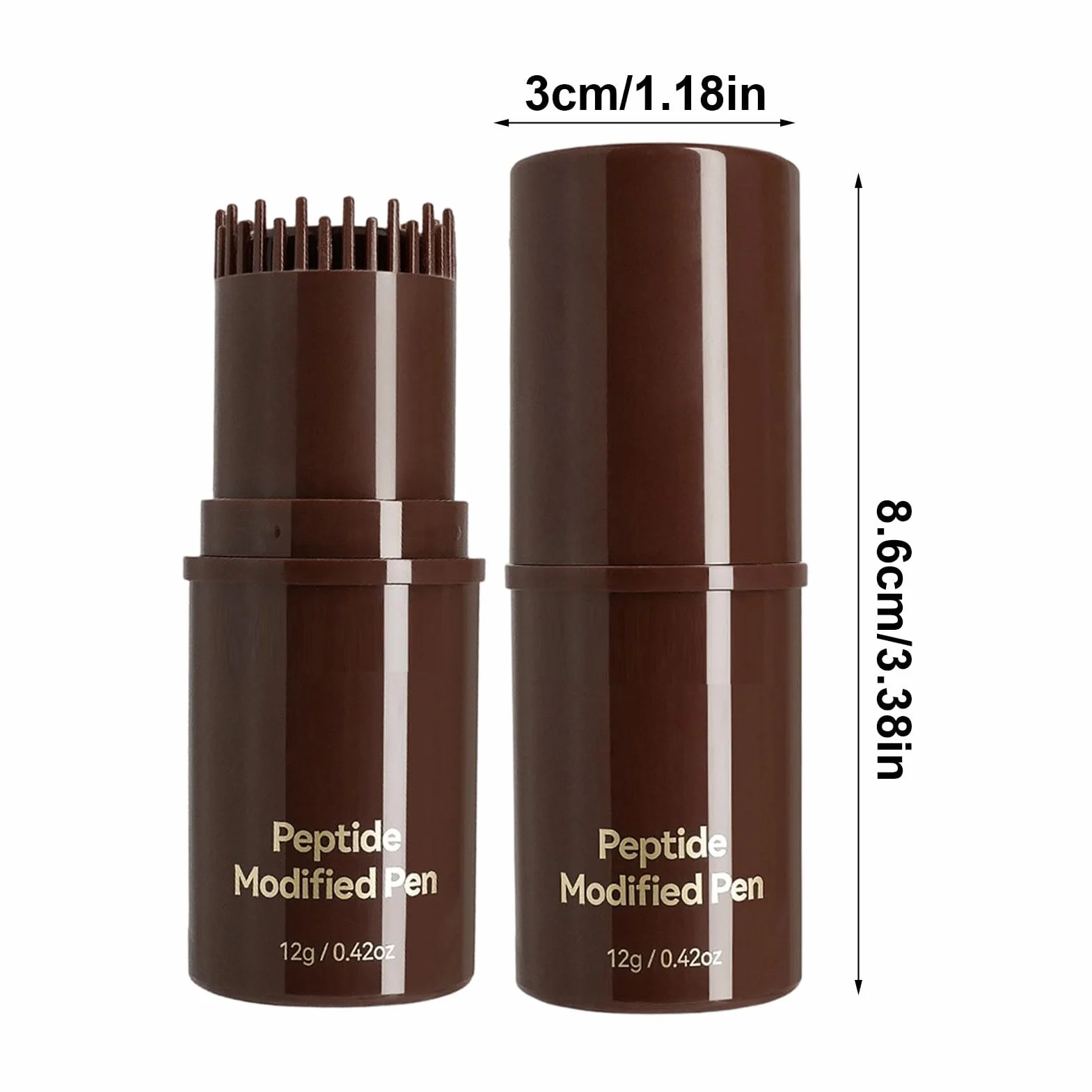 Temporary Gray Coverage- Hair Dye Applicator Comb for Women with Instant Tint | Pvc Material Details with Precision Grooming Function, Temporary Gray Coverage, Salon Home Travel, Black 12g Portable To