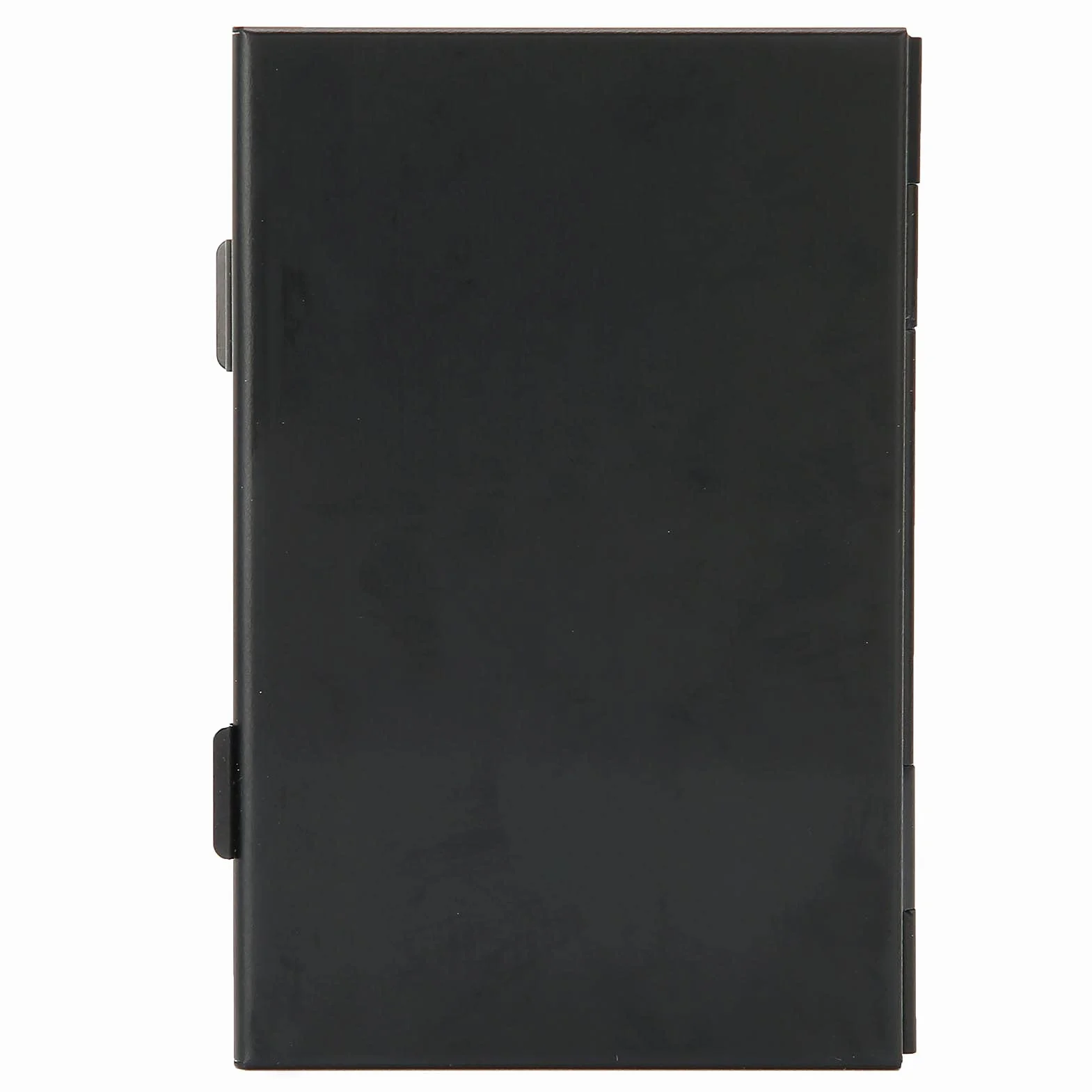Pudełko do Przechowywania Kart SIM, Aluminium, Czarne, 9.3x6x1.1cm, z Pianką EVA, 4 Karty SIM + 12 Nano + 4 Gniazda SIM + 1 Pin