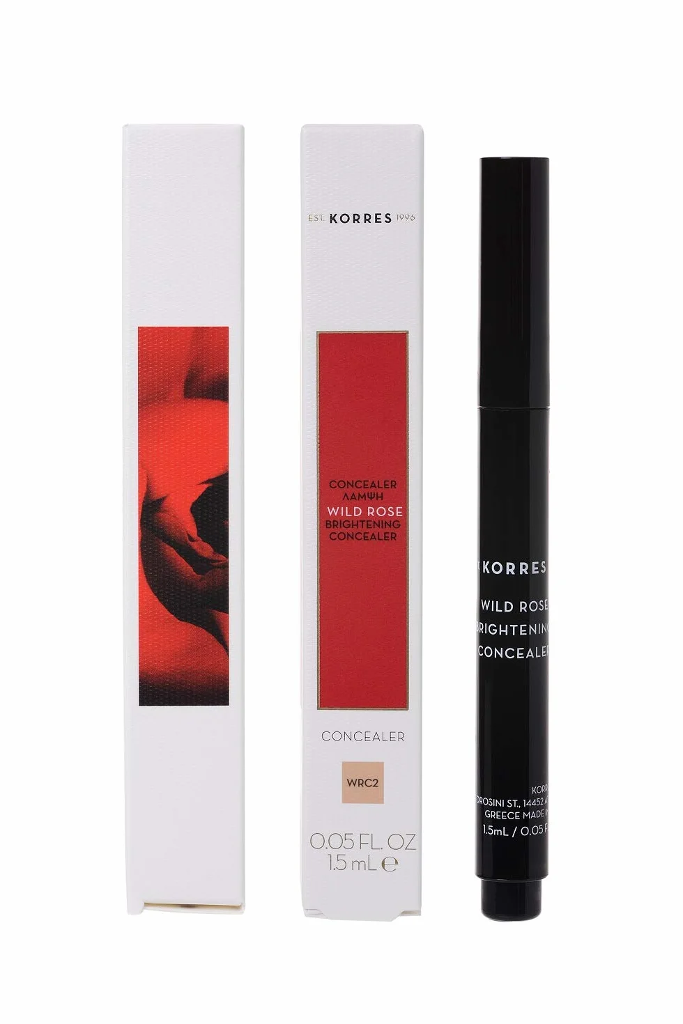 Korres WILD ROSE Concealer - WRC2, 1 opakowanie (1 x 1,5 ml)