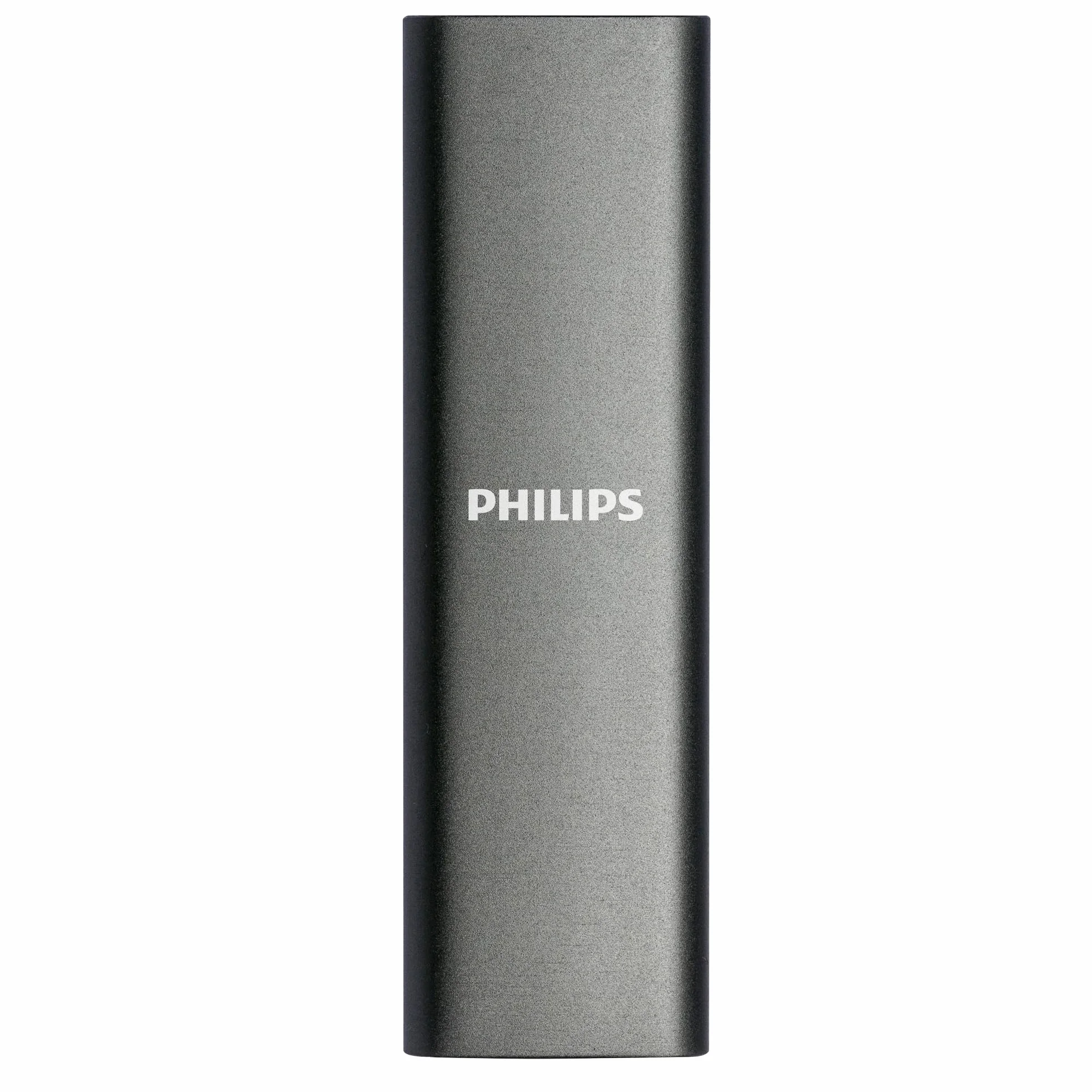 PHILIPS Przenośny zewnętrzny dysk SSD 250 GB - Ultra Slim SATA Ultra Speed USB-C - USB, Odczyt do 540 MB/s, zapis do 540 MB/s, aluminium