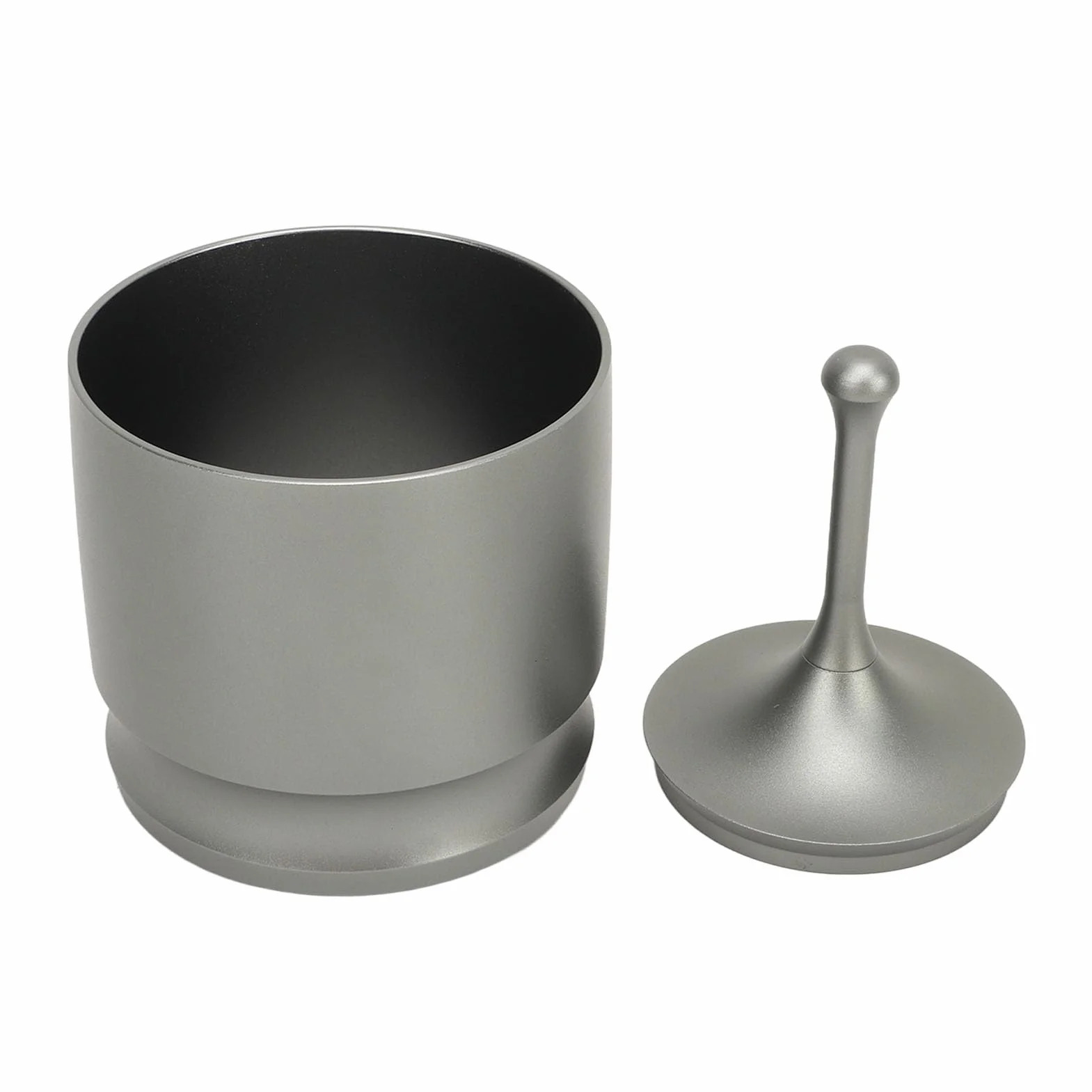 Shaker 58 Mm ze ślepym Pojemnikiem na kawę Espresso, Prasa z Pierścieniami Dozującymi kawę, Chwytak do Kawy Zapobiegający Lataniu ze Stopu Aluminium, Akcesoria do Przygotowywania