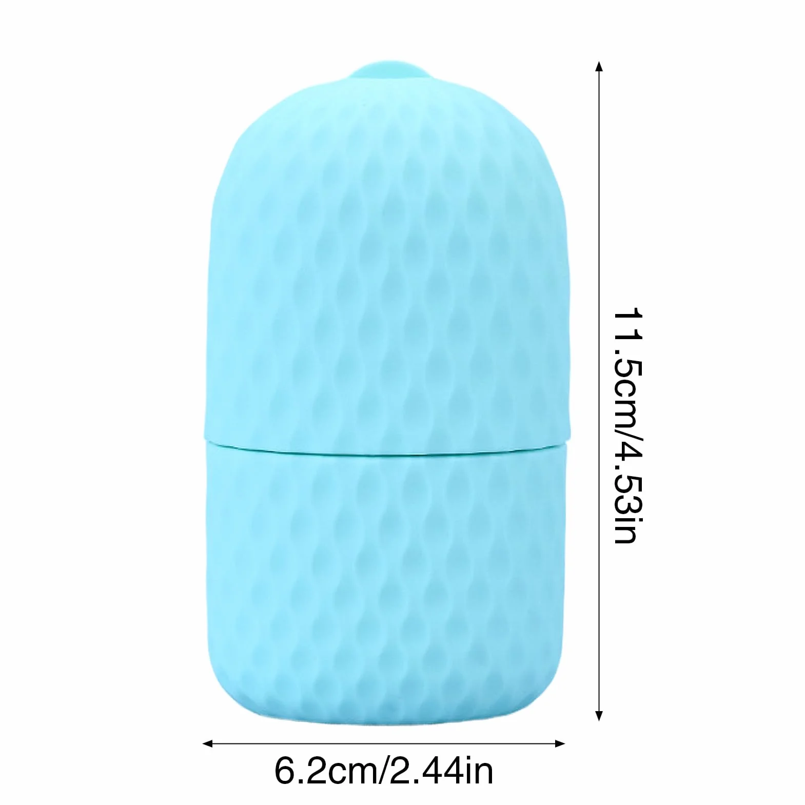 Silicone Ice Roller, Lightweight Cooling Beauty Tool Mold, 2.44x2.40x4.53 inches Reusable Cold Relaxing Roller, Perfect Gift for Daughter, Wife, and Refreshing Facial Massager