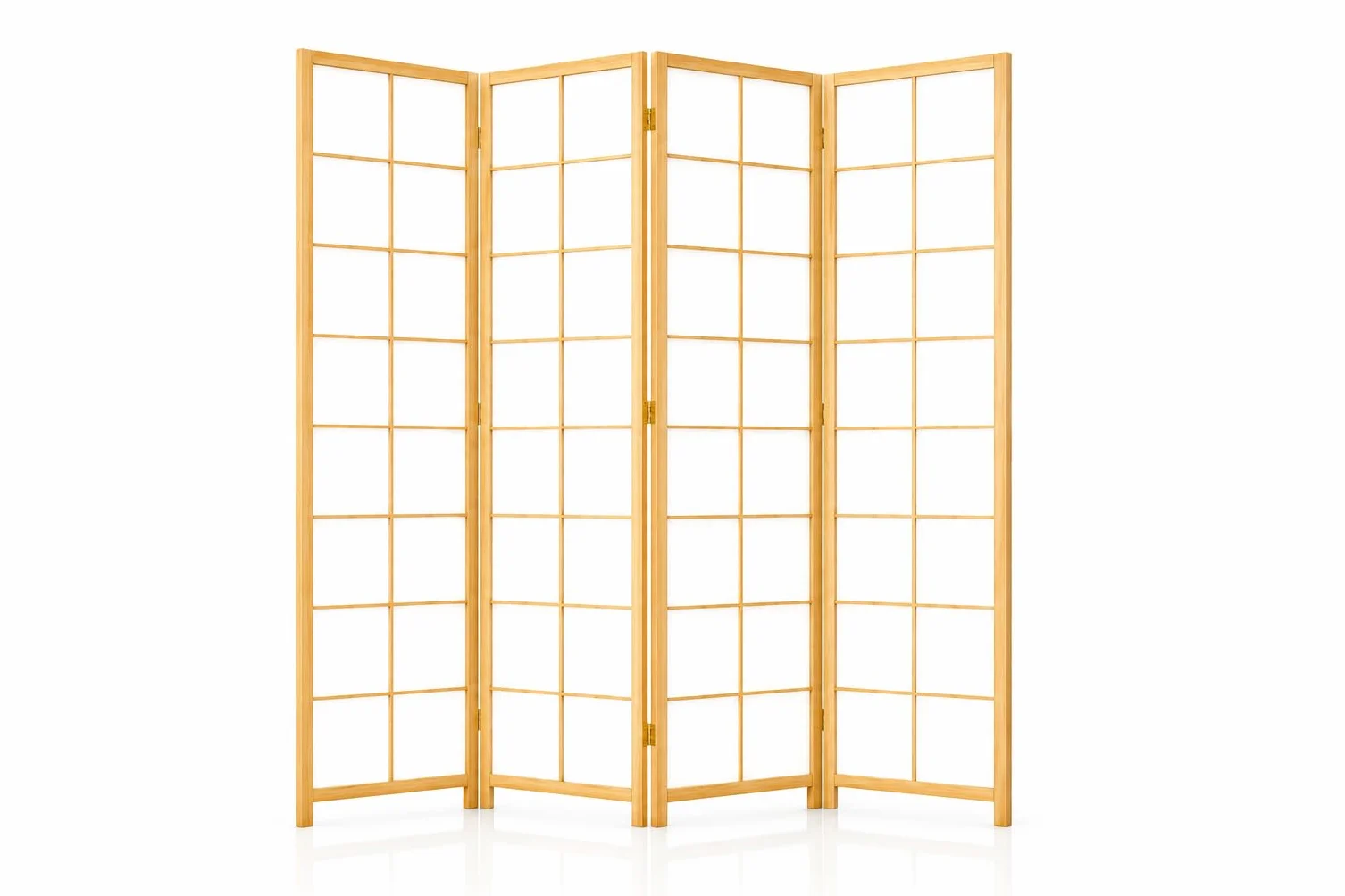 Parawan pokojowy drewniany biały Scandi Chic Classic składany 170x172 cm