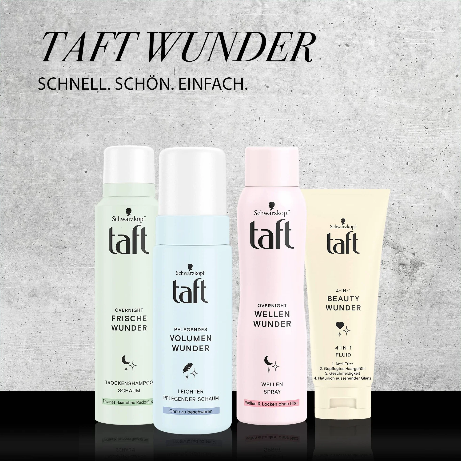 Taft Overnight Fresh Wunder suchy szampon piankowy 150 ml