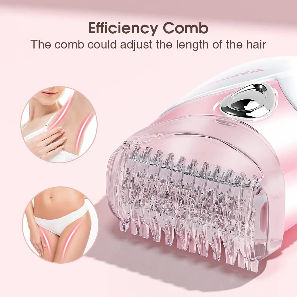 TOUCHBeauty AG-1459ADE elektryczna golarka damska, dlektryczna, trymer dla kobiet, do ciała, pod pachami, nogami i strefą bikini, Compact Lady Shaver AG-1459ADE