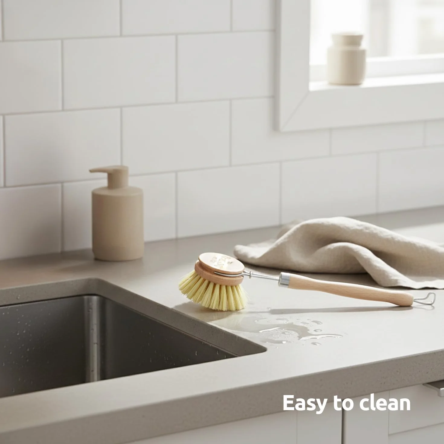 Sorbo Washing Brush Wood 26 cm