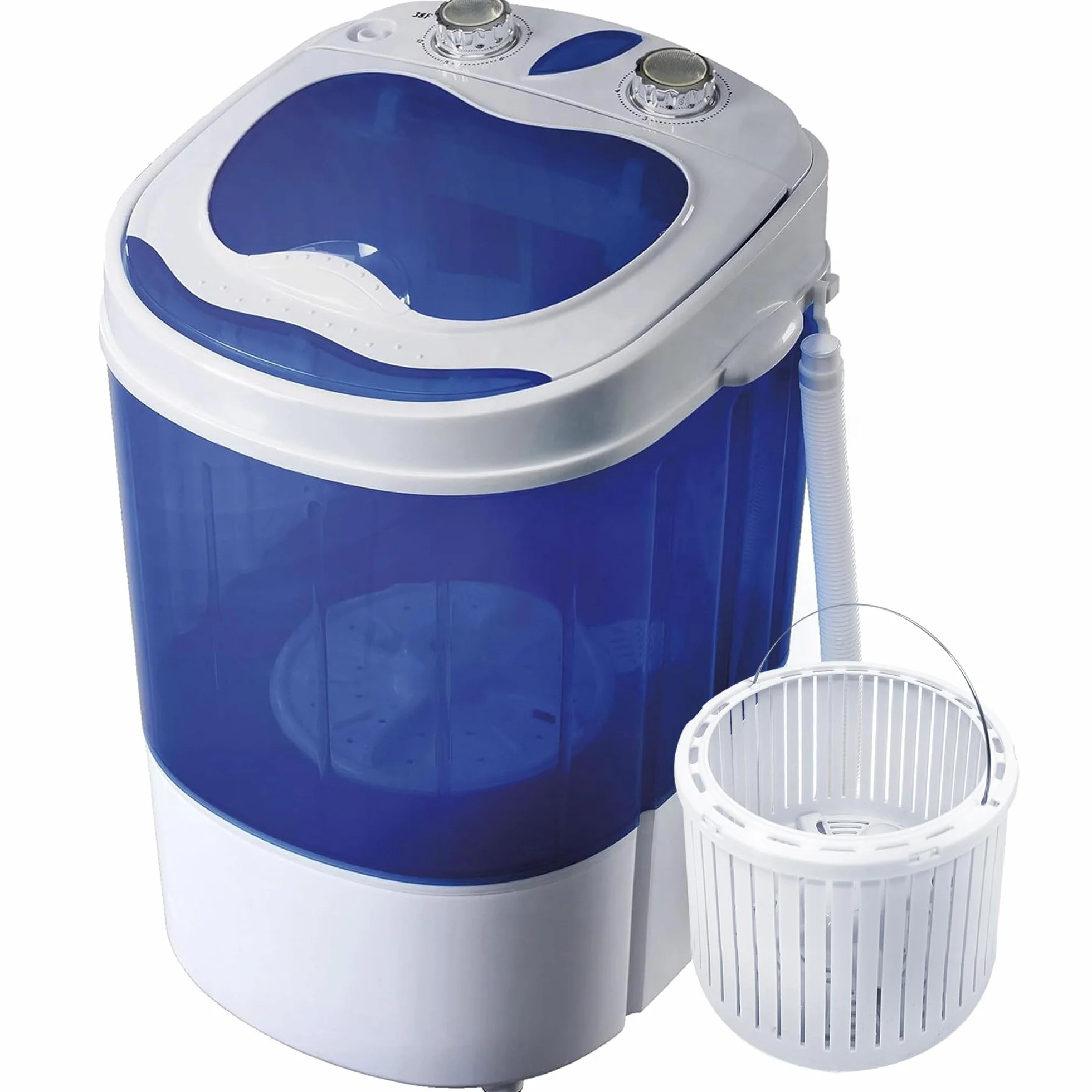 briebe Camp Mini Przenośna Pralka z Wirowaniem 3 kg Ładowana od Góry Biała