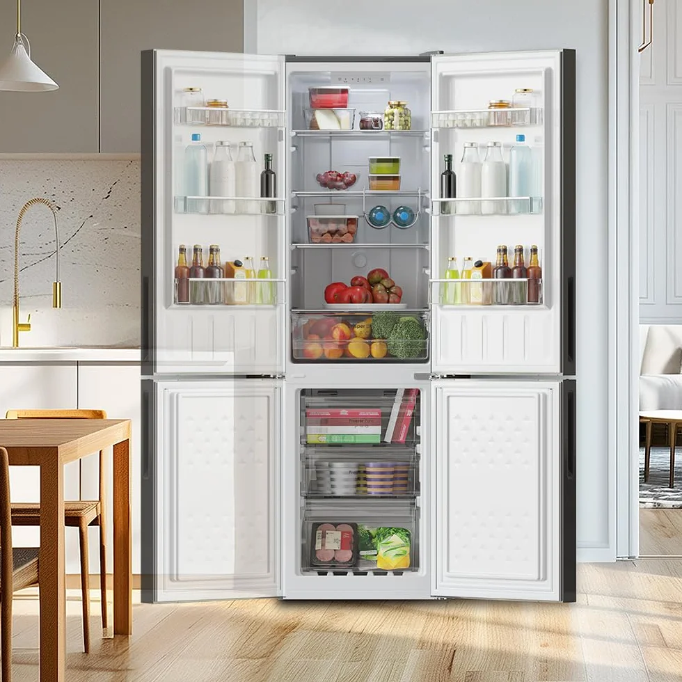 Cecotec Lodówka kombi Bolero CoolMarket Combi 250 Grey Glass E 180 x 55 cm 250 l No Frost