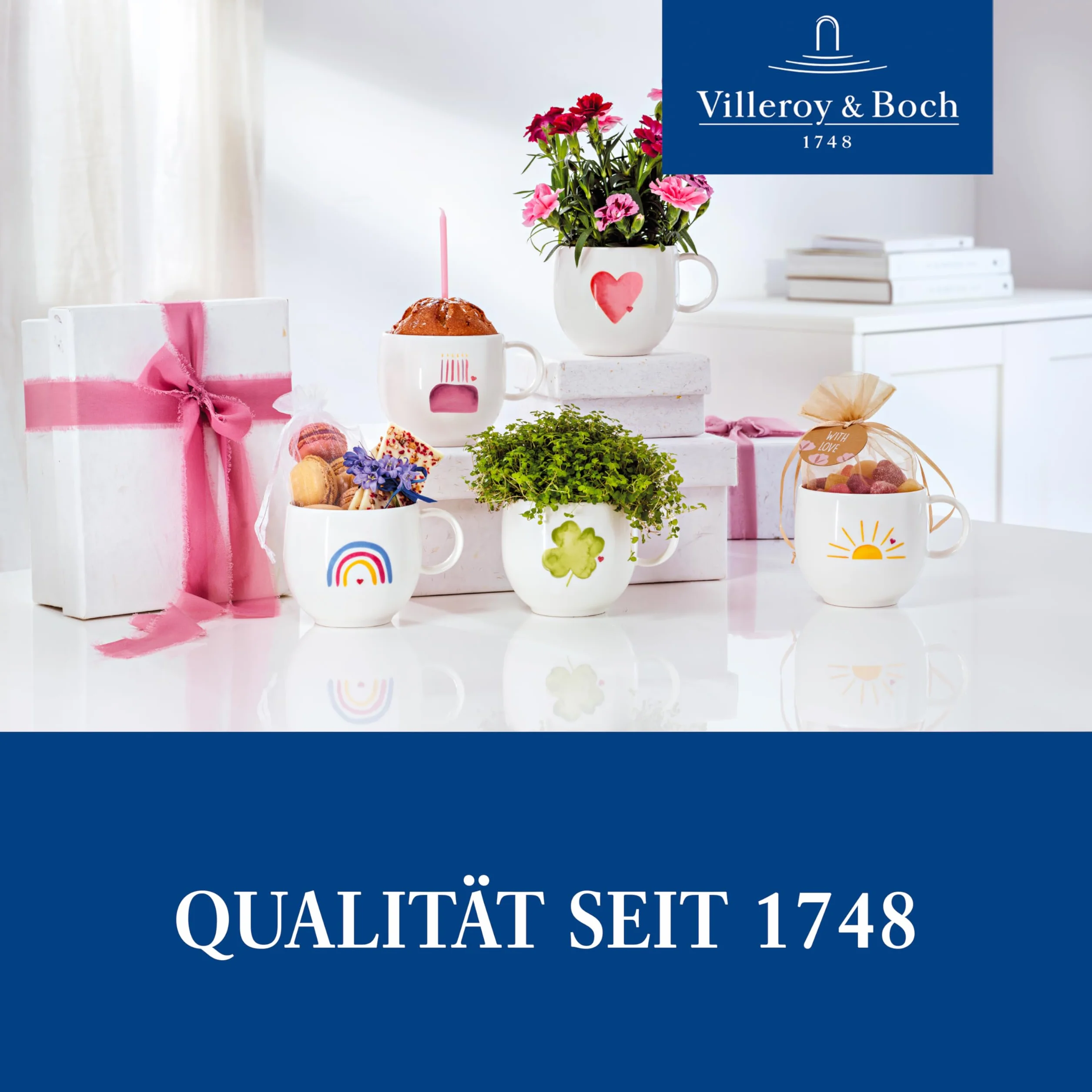 Villeroy & Boch With Love talerz śniadaniowy Hello Sunshine porcelana 20 cm