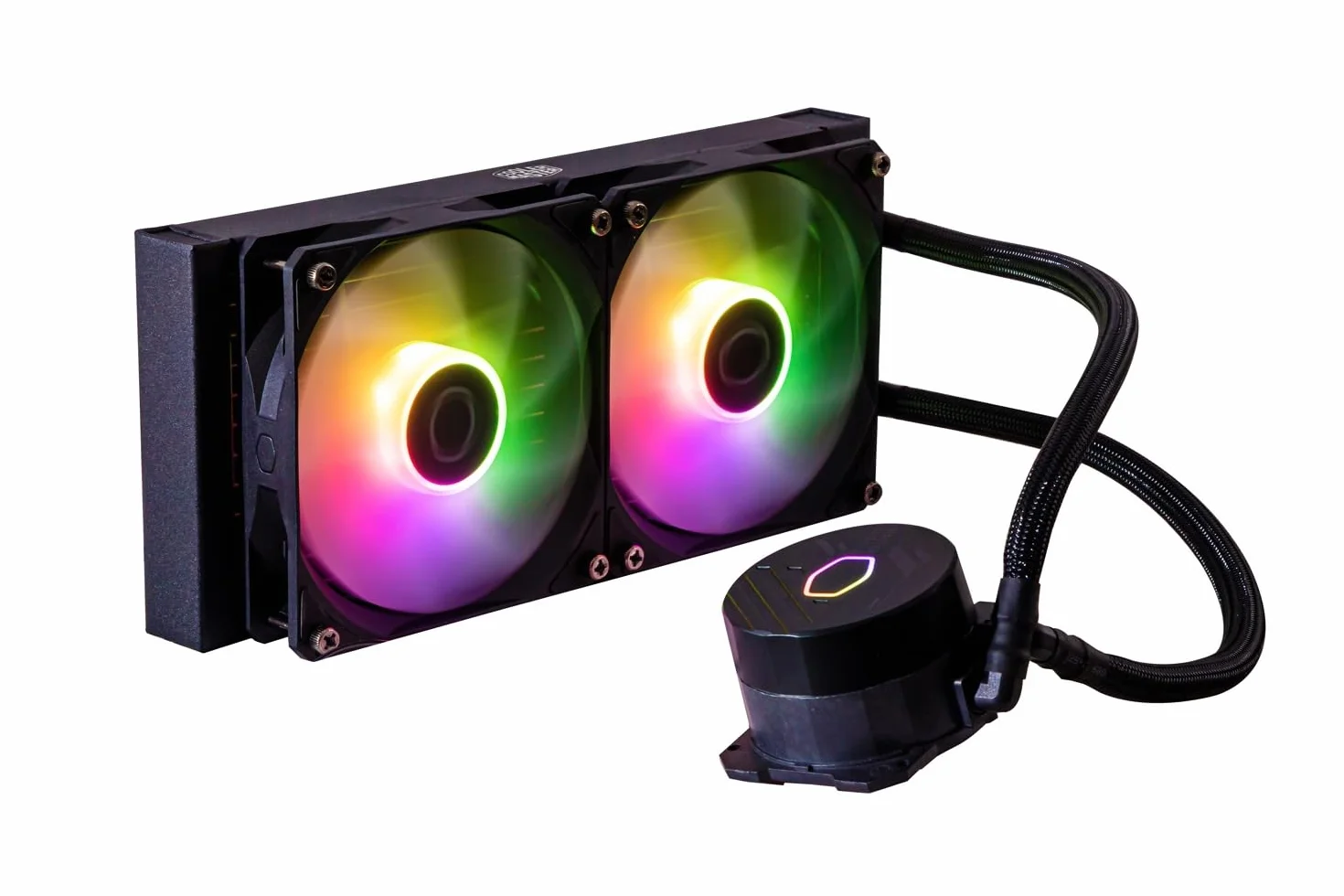 Cooler Master MasterLiquid 240L Core ARGB (2023) Wodoszczelna do procesorów - pompa dwukomorowa Gen S, chłodnica i wentylatory ARGB 120 mm, LGA 1700 & AM5 - czarna