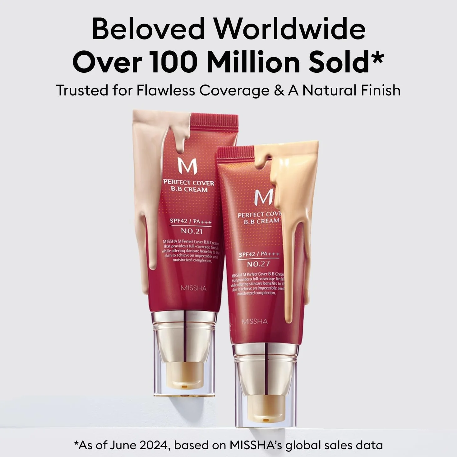 MISSHA M Perfect Cover BB Cream No.23 naturalny beż - jasny/średni z chłodnym/neutralnym odcieniem SPF 42 PA +++ 1,69 Fl Oz - barwiony krem nawilżający z SPF