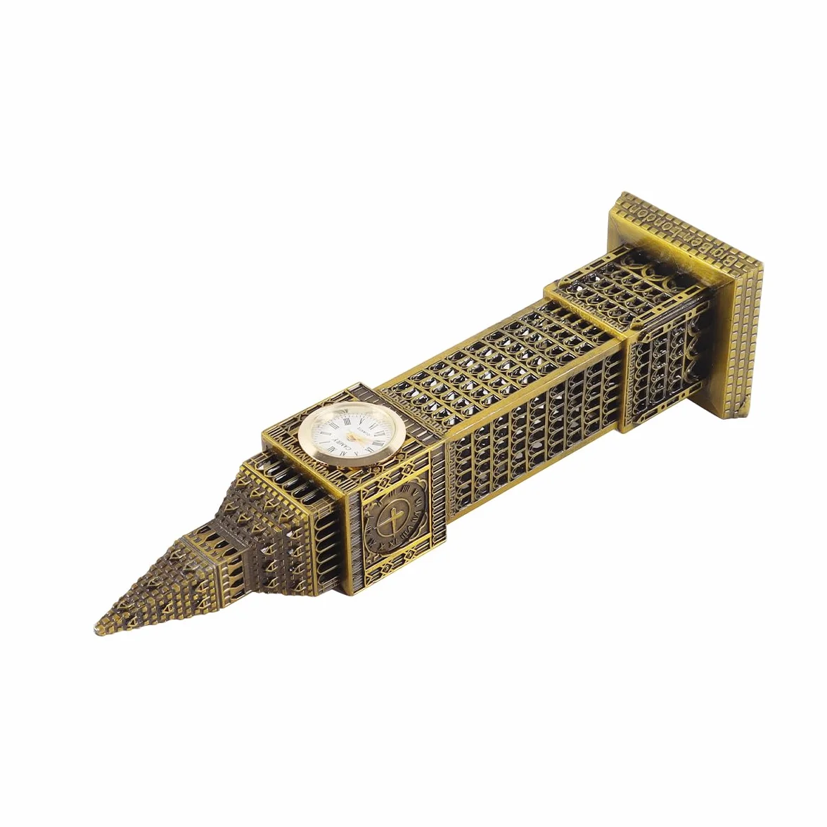 Riven Metalowa statuetka Big Ben model dekoracja zegar wieża architektury