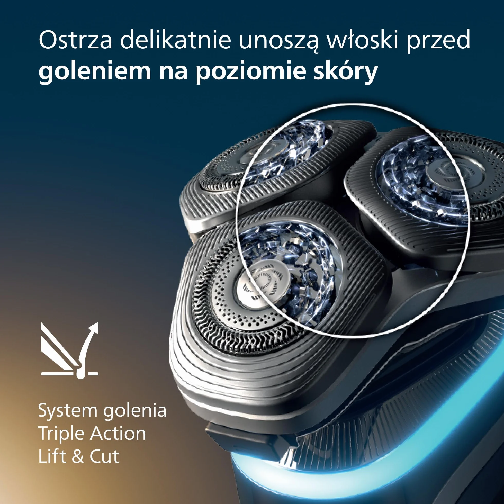 Philips Shaver i9000 Prestige, golarka elektryczna do golenia na sucho i mokro z technologią Skin IQ, System Triple Lift & Cut, podwójne ostrza SteelPrecision 360º, stylizator brody, Model XP9204/33
