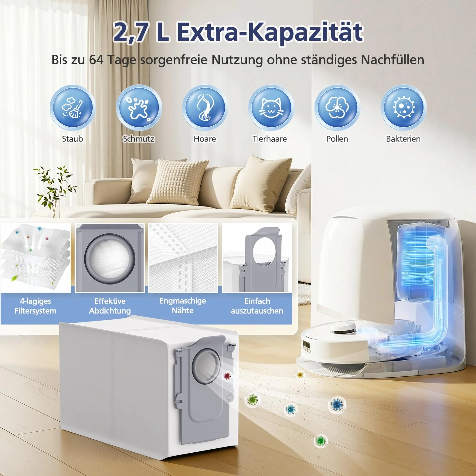 26 sztuk akcesoriów do Roborock Qrevo Curv/Qrevo Curv S5X / Qrevo/Qrevo Edge S5V robot odkurzający, 2 główne szczotki, 6 worków do kurzu, 6 podkładek do wycierania, 4 filtry, 6 szczotek bocznych, 1