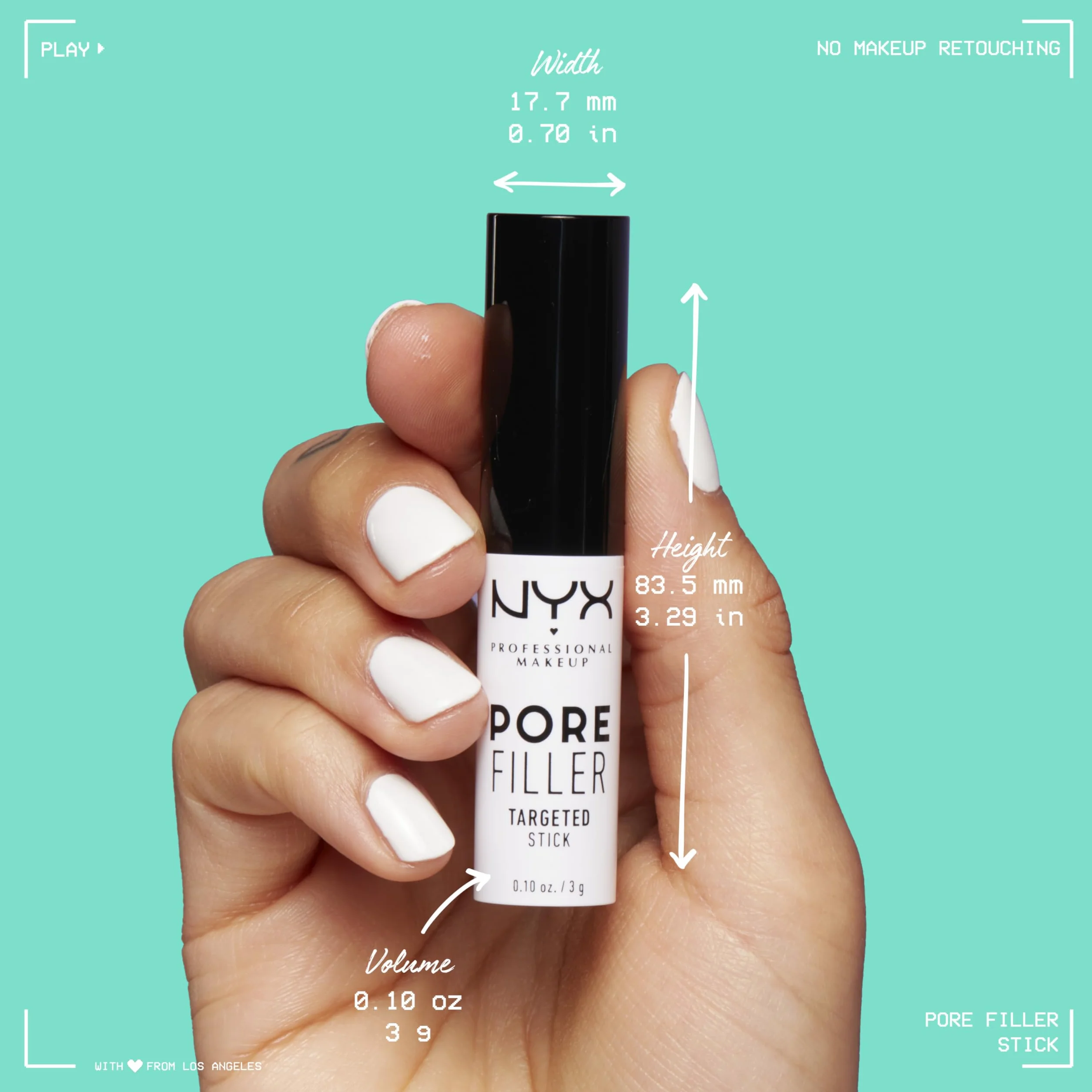 NYX Professional Makeup wygładzająca baza do makijażu, zaparzana witaminą E, wypełniona porami, przezroczysta