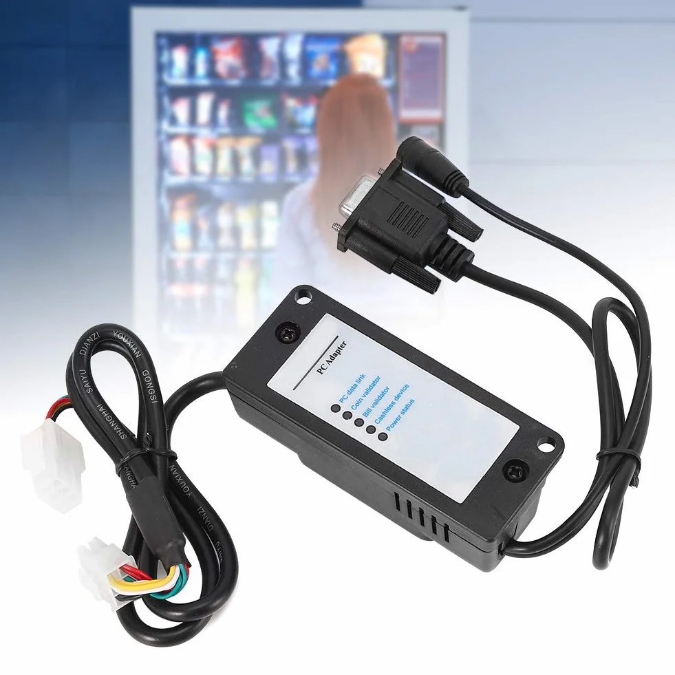 AMONIDA Konwerter MDB na RS232, Adapter Protokołu Urządzenia Płatniczego do Automatu Sprzedającego z walizką transferową USB na RS232, Kompatybilny z płytą główną PC z Systemem