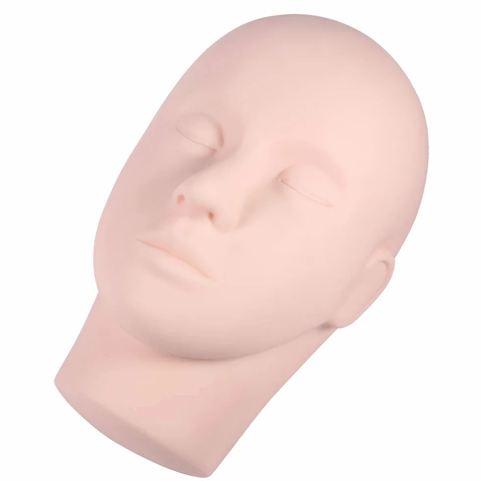 E, Głowa Manekina Szkoleniowego, Głowa Manekina Treningowego, Głowa Manekina Lalek, Głowa Manekina Dziewczyna 1 szt. Ulepszony makijaż Rzęs Przedłużanie Rzęs Praktyka Manekin