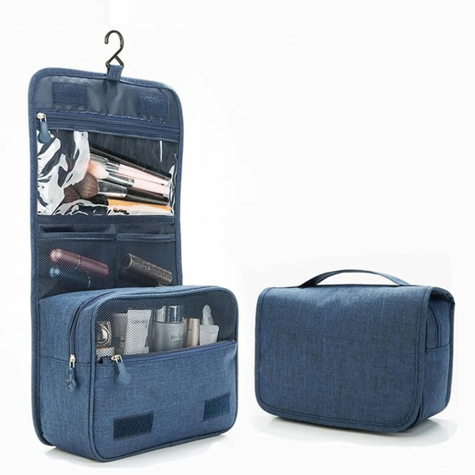 DieffematicHZB Kosmetyczka Multifunctional hook travel bag waterproof toiletries storage bag Universal Travel Makeup Bag Makeup storage bag (Color : Blu)