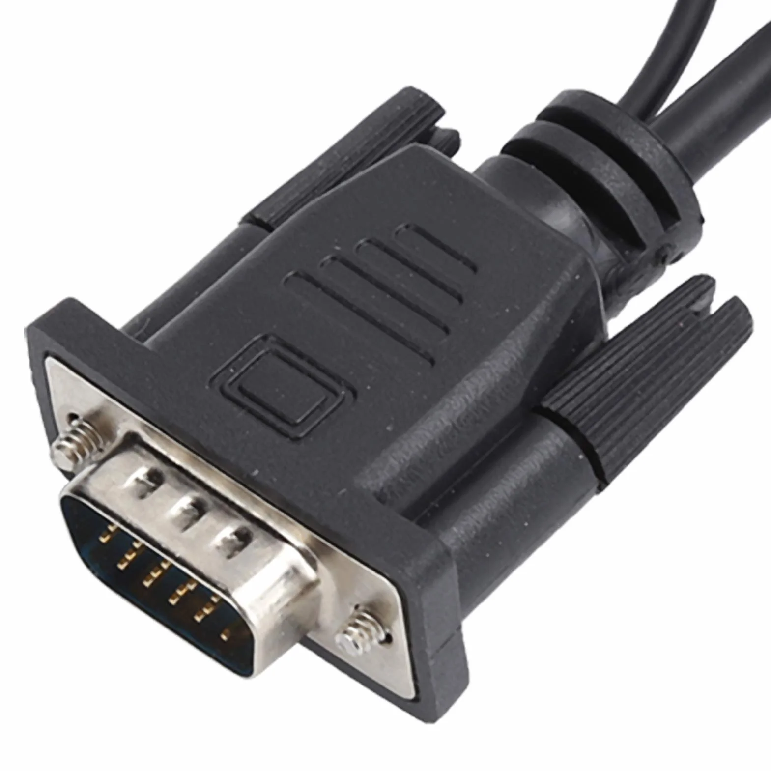 Konwerter VGA na HDMI, przenośny męski VGA （komputer, laptop） na HDMI żeński （telewizor, wyświetlacz, projektor） adapter Kabel analogowo-cyfrowy, obsługa 1080P / 60Hz(czarny)