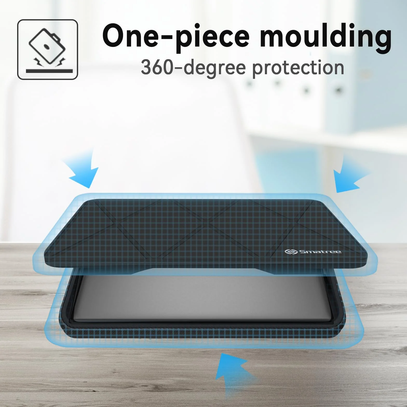 Smatree twarde etui ochronne EVA Kompatybilne z 16,1-calowym laptopem HP Victus Gaming 16t-r000/16t-s000/16-s0097nr/16-r0097nr, torebka na laptopa 16,1 cala HP OMEN Gaming (X8304)