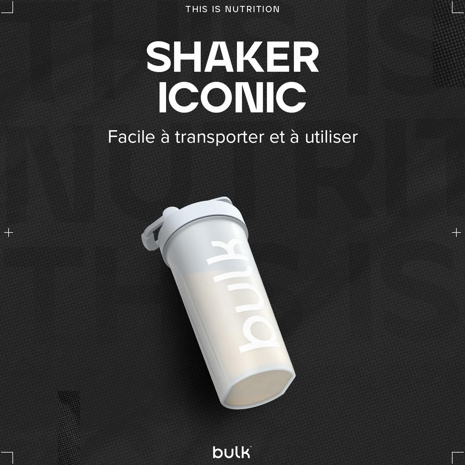 Bulk Shaker Iconic z kulką drucianą 750ml