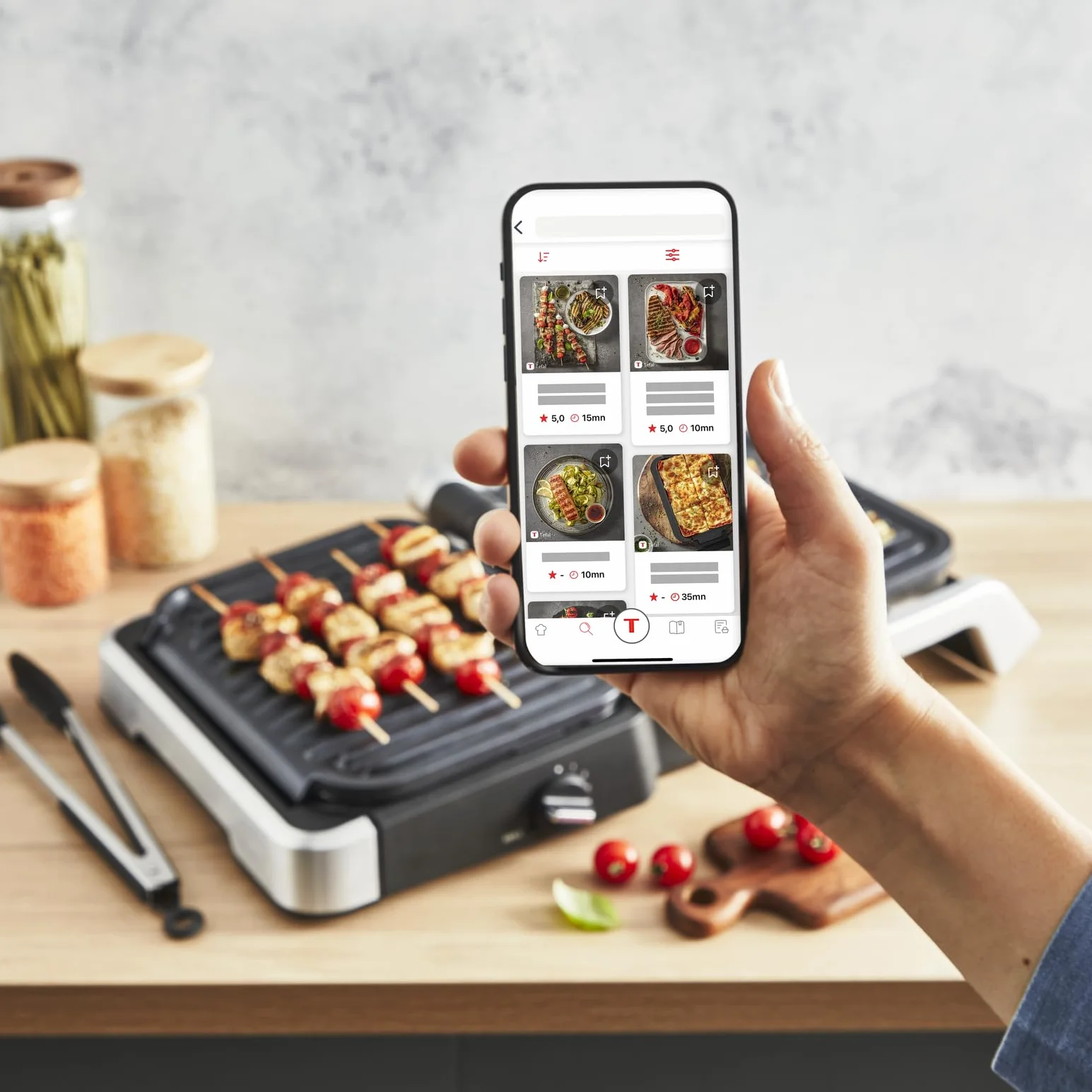 TEFAL GC776D10 Optigrill Grill 9 Programów 2100 W Srebrny