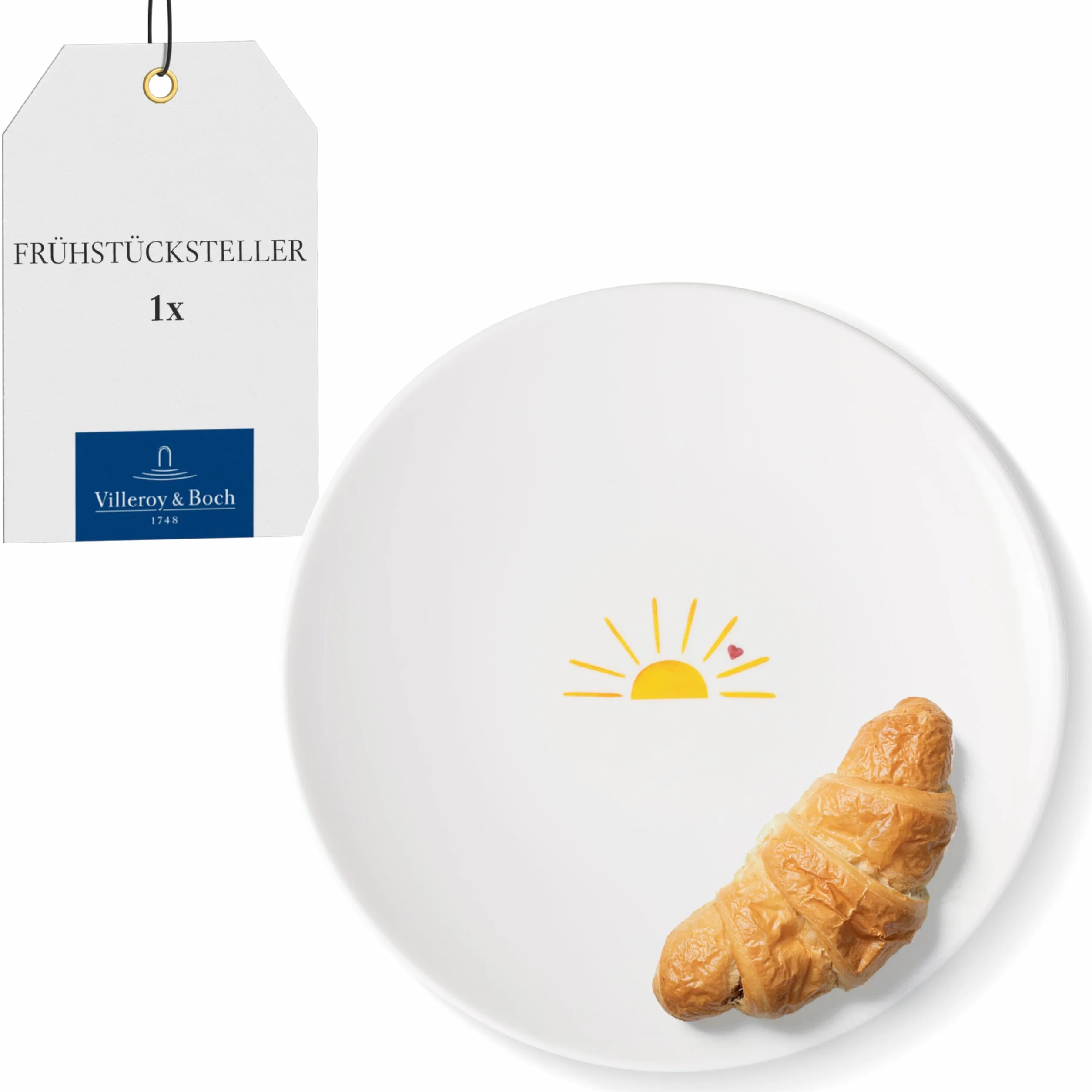 Villeroy & Boch With Love talerz śniadaniowy Hello Sunshine porcelana 20 cm