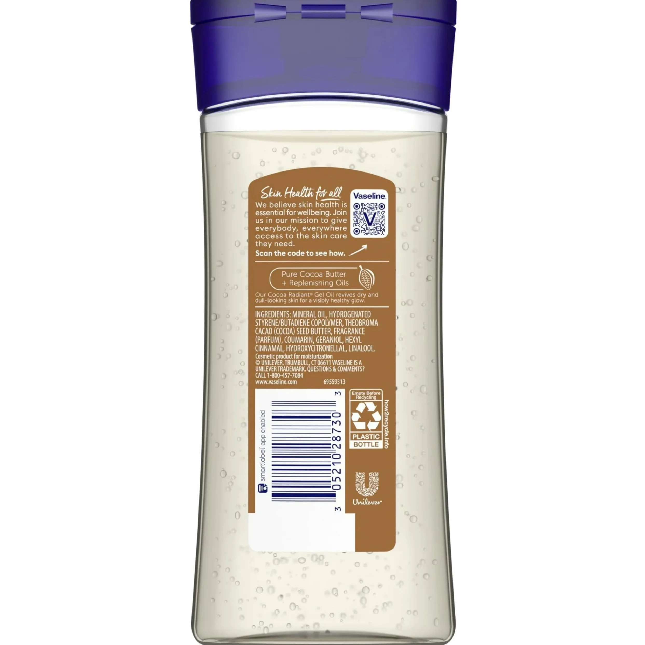 Vaseline Intensive Care Cocoa Radiant Gel Oil 6.8oz (6 sztuk) Vaseline
