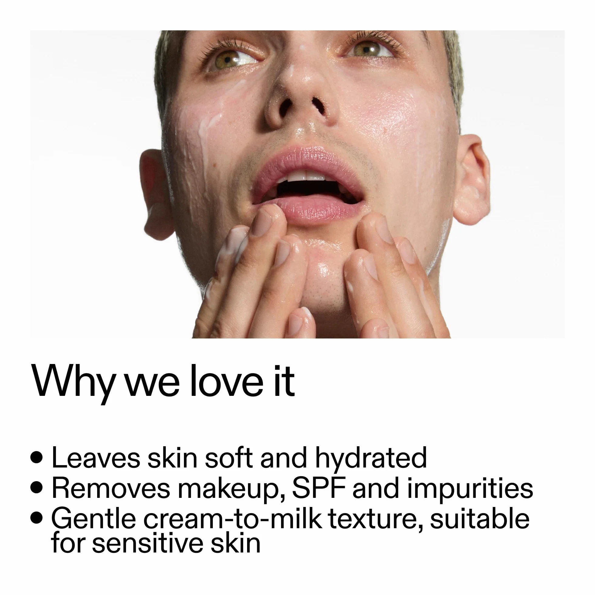 The INKEY List 50 ml nawilżający krem mleczny 50 ml, 5% mleko ryżowe i kwas hialuronowy, łagodna formuła czyszcząca, nie wyciska, nie suszy, nie drażni, rozpuszcza makijaż, wegańskie