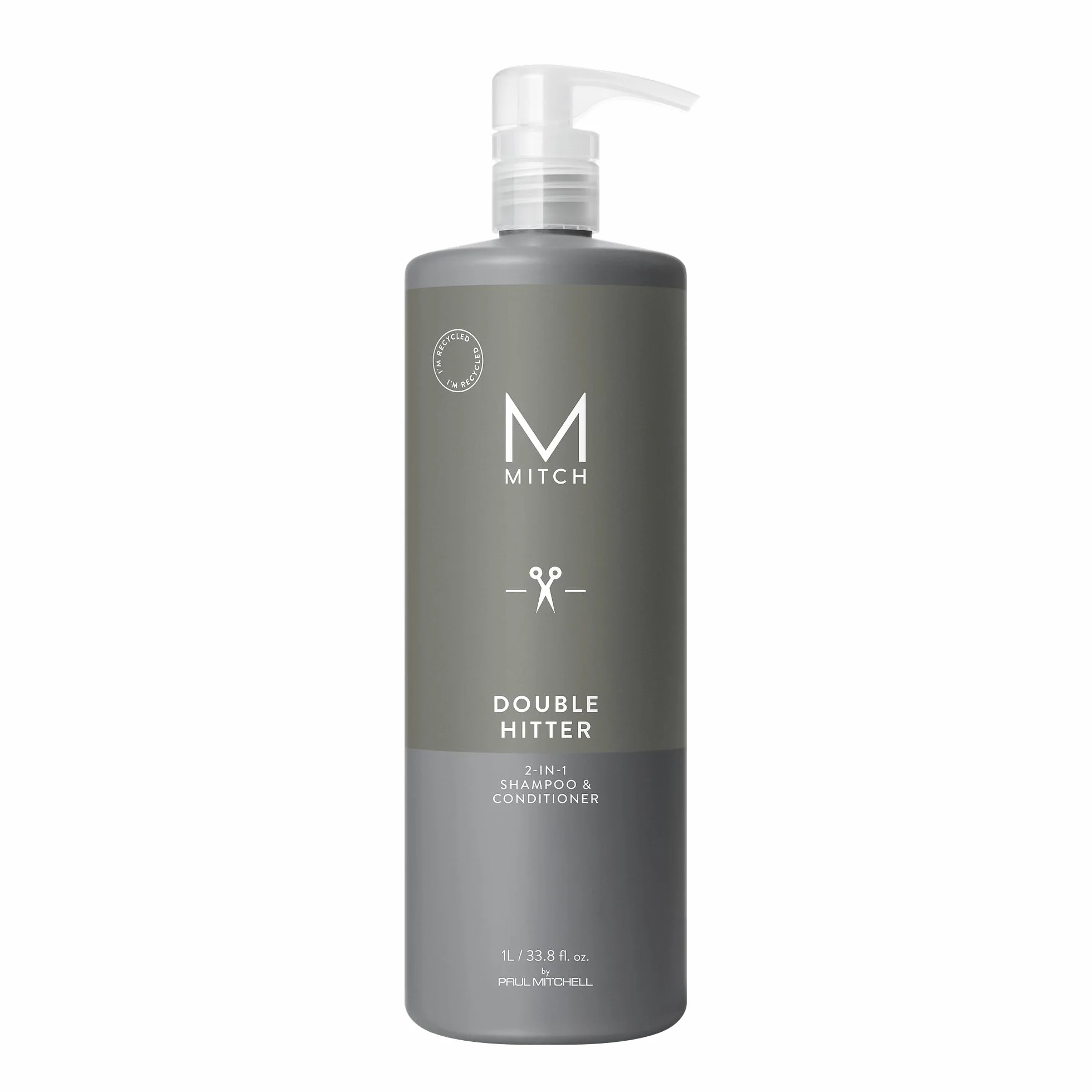 Paul Mitchell MITCH Double Hitter szampon i odżywka – 2 w 1 głęboko oczyszczający szampon dla mężczyzn, pielęgnacja włosów, szampon do delikatnego czyszczenia