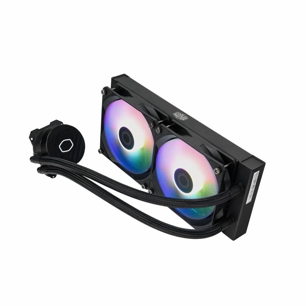 Cooler Master MasterLiquid 240L Core ARGB (2023) Wodoszczelna do procesorów - pompa dwukomorowa Gen S, chłodnica i wentylatory ARGB 120 mm, LGA 1700 & AM5 - czarna