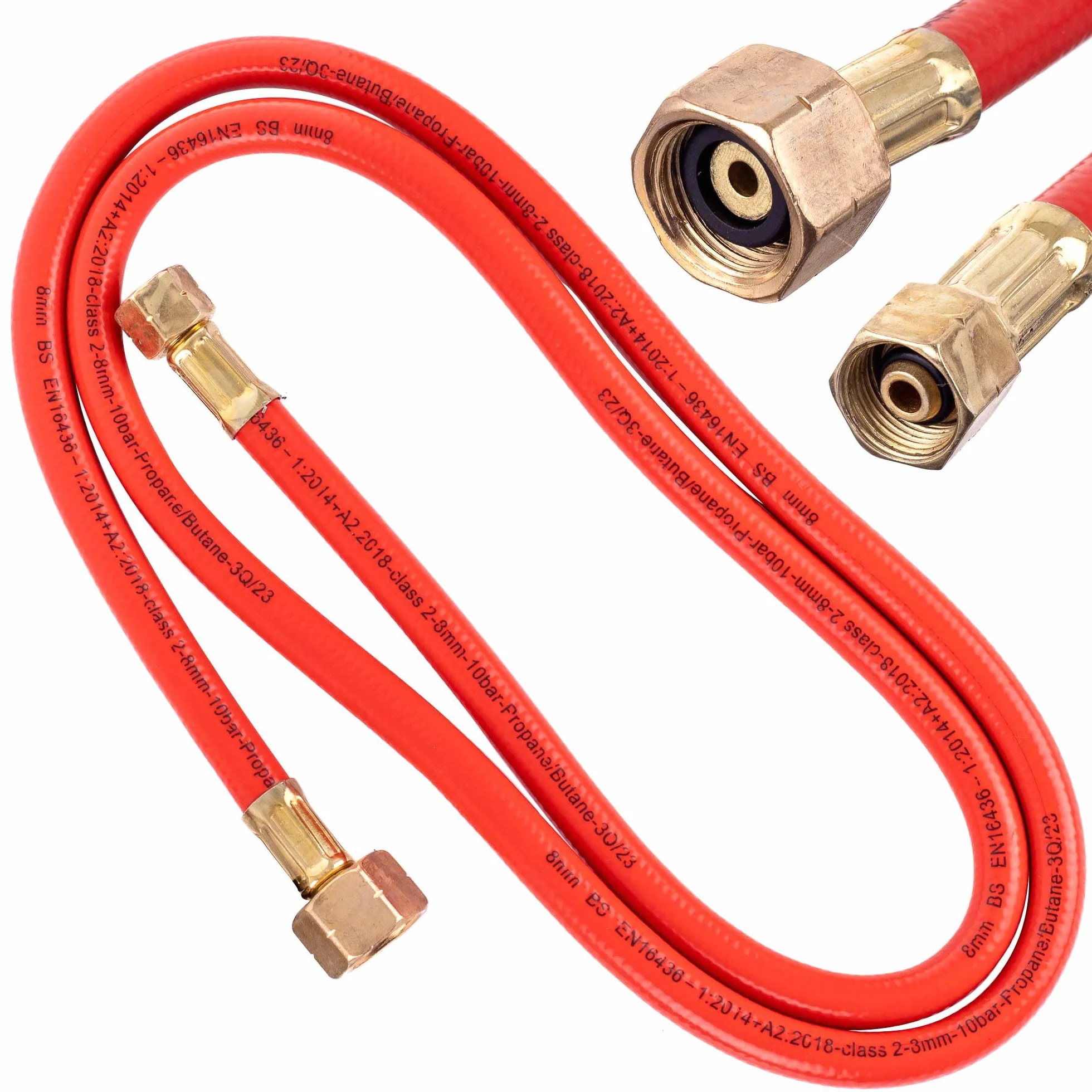 TC TECHNIC Wąż 1,5 m gaz propan butan duża butelka 11 kg 3/8" LH-W21,8x1/4
