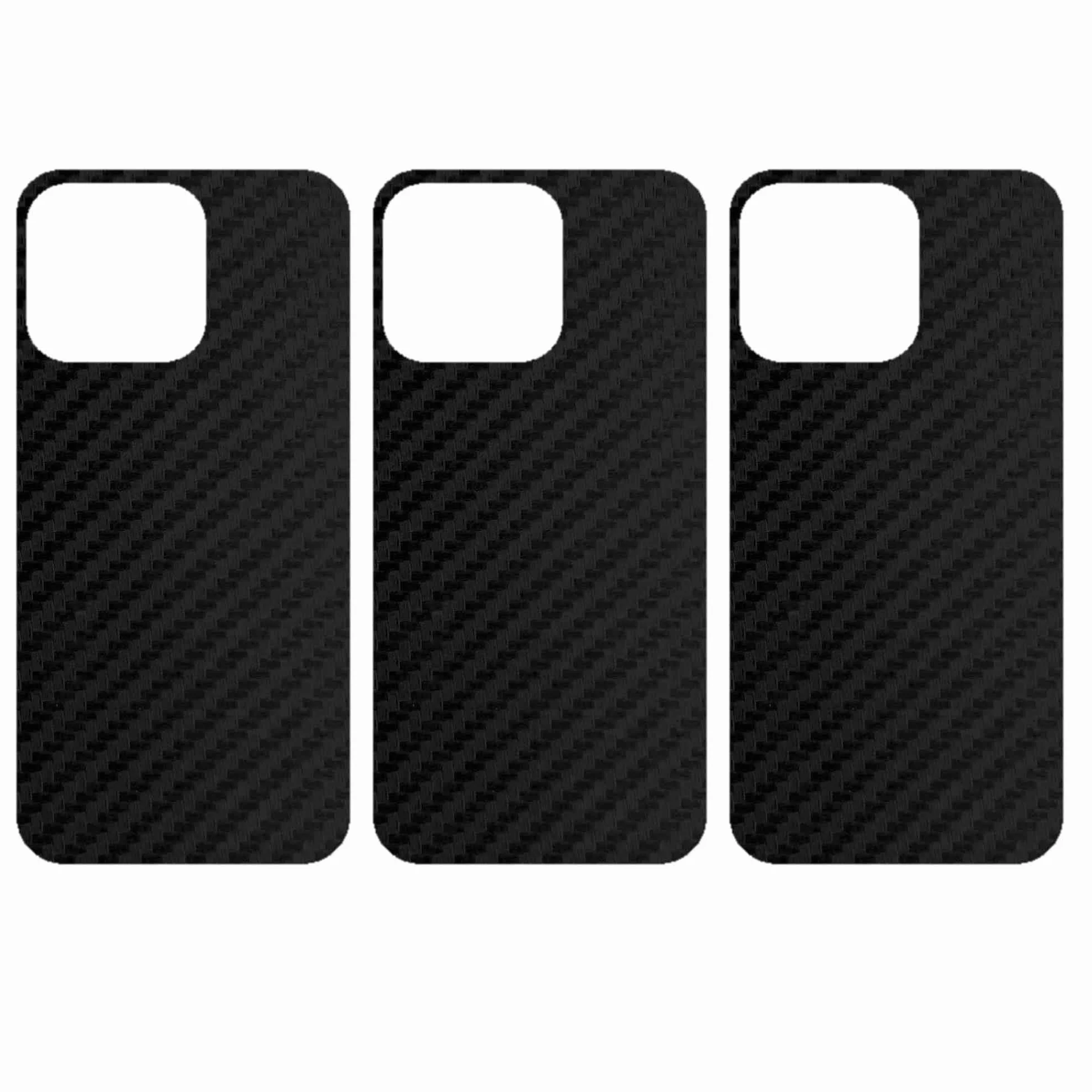 apgo Skins folia naklejka skórka strukturalna na TYŁ do Apple iPhone 13 Pro - Carbon Czarny