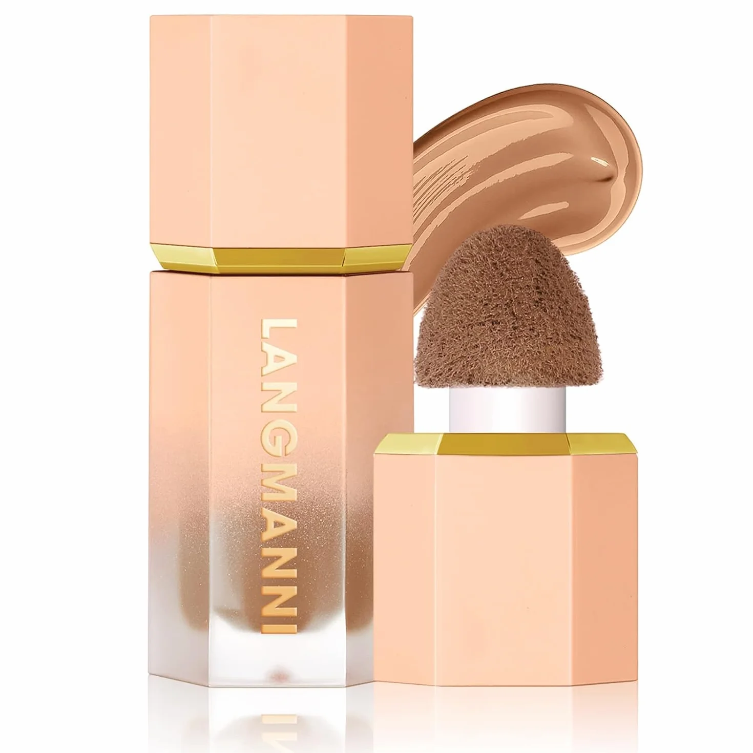 Liquid Contour Stick -Wbudowana końcówka gąbki Sculpted Complexion Wand Cream Face Contour Natural Bronzer Rozświetlacz do twarzy Makeup Contour Stick (Colour, # 101)