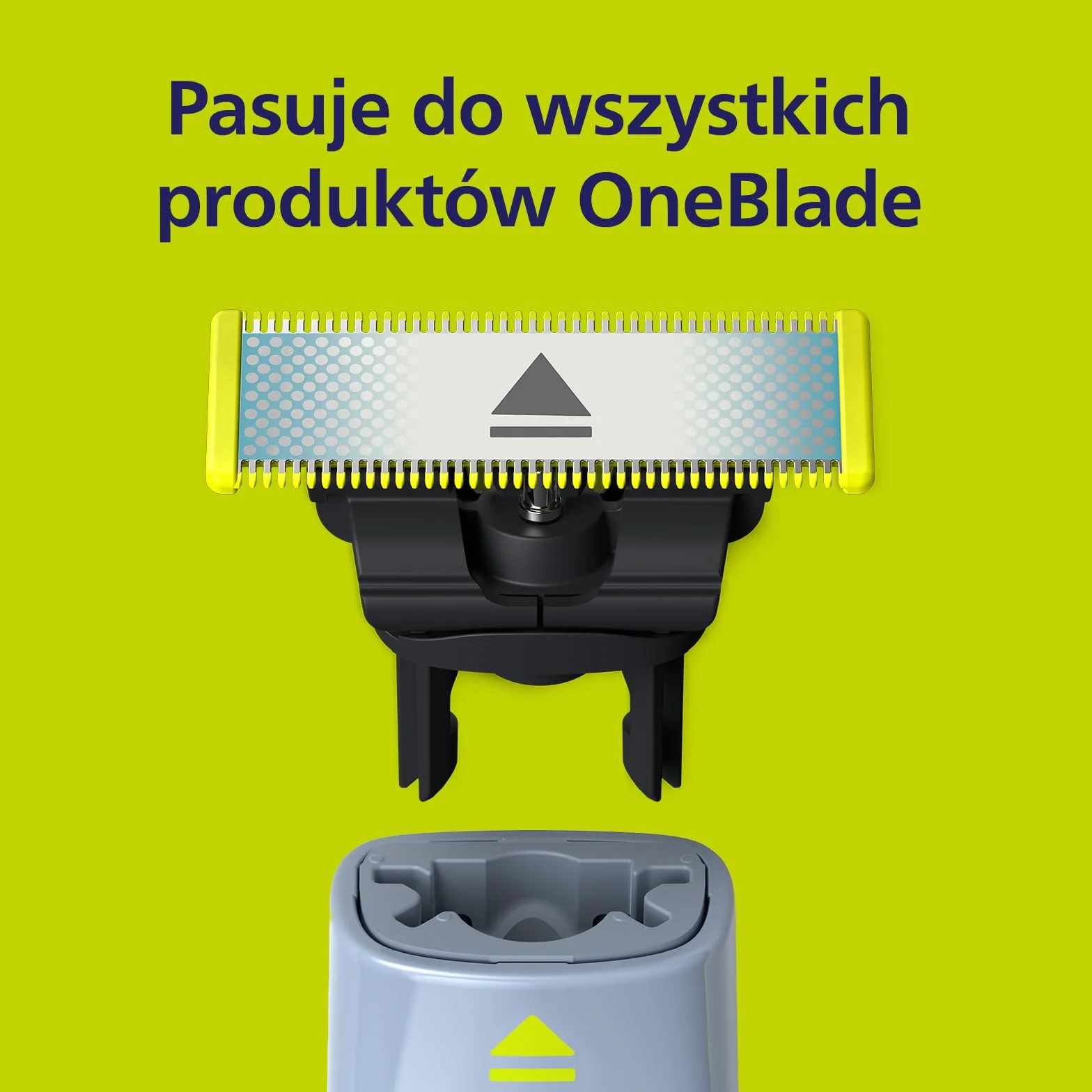 Philips OneBlade Ostrza do pierwszego golenia, 2 x wymienne ostrza zapobiegające tarciu, do golenia szczególnie wrażliwej skóry twarzy, QP225/50