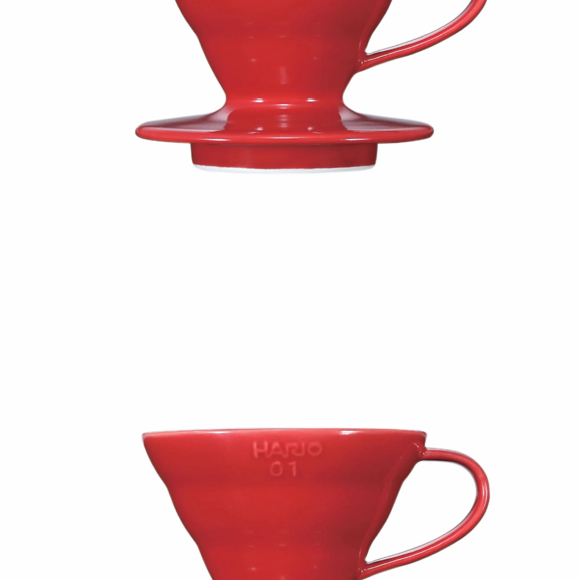 HARIO VDCR-02-W V60 przezroczysty ociekacz 02 ceramiczny, biały, 1-4 filiżanki, kawa, kapanie ręczne, wyprodukowano w Japonii