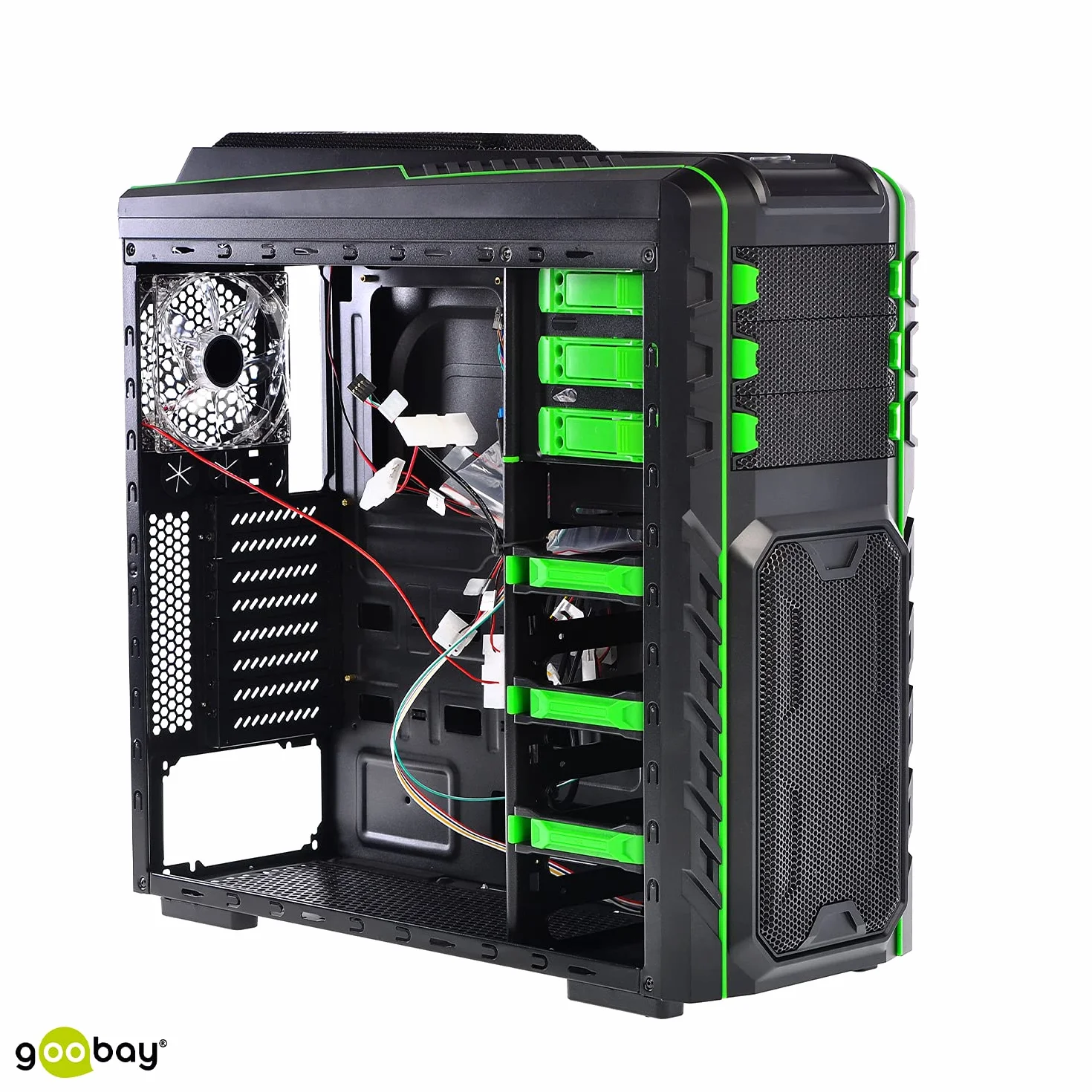 Goobay 93990 2,5" ramka do montażu dysku twardego na 3,5" — 1-krotnie nadaje się do montażu dysku twardego 2,5" w kieszeni obudowy 3,5", czarna