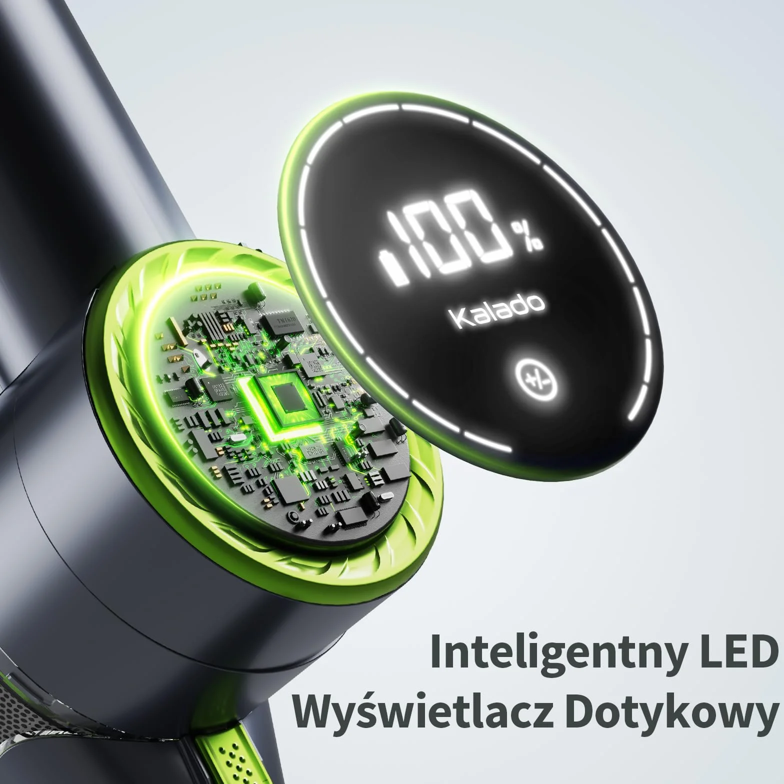 kalado Odkurzacz Bezprzewodowy KCV600 10w1 480W 33Kpa Wymienną Baterią 50 Mins Ekran Dotykowy LED